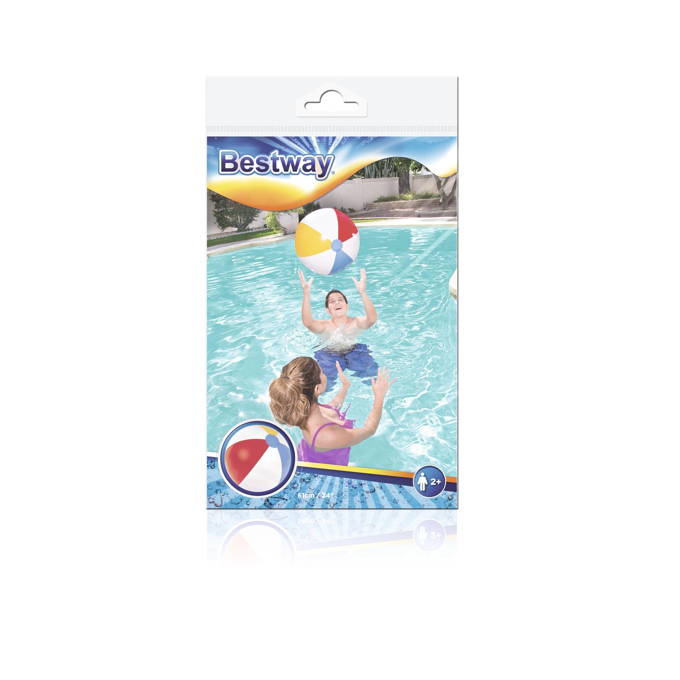 Bestway 31022 paplūdimio kamuolys Multi spalvos Vinilas 61 cm