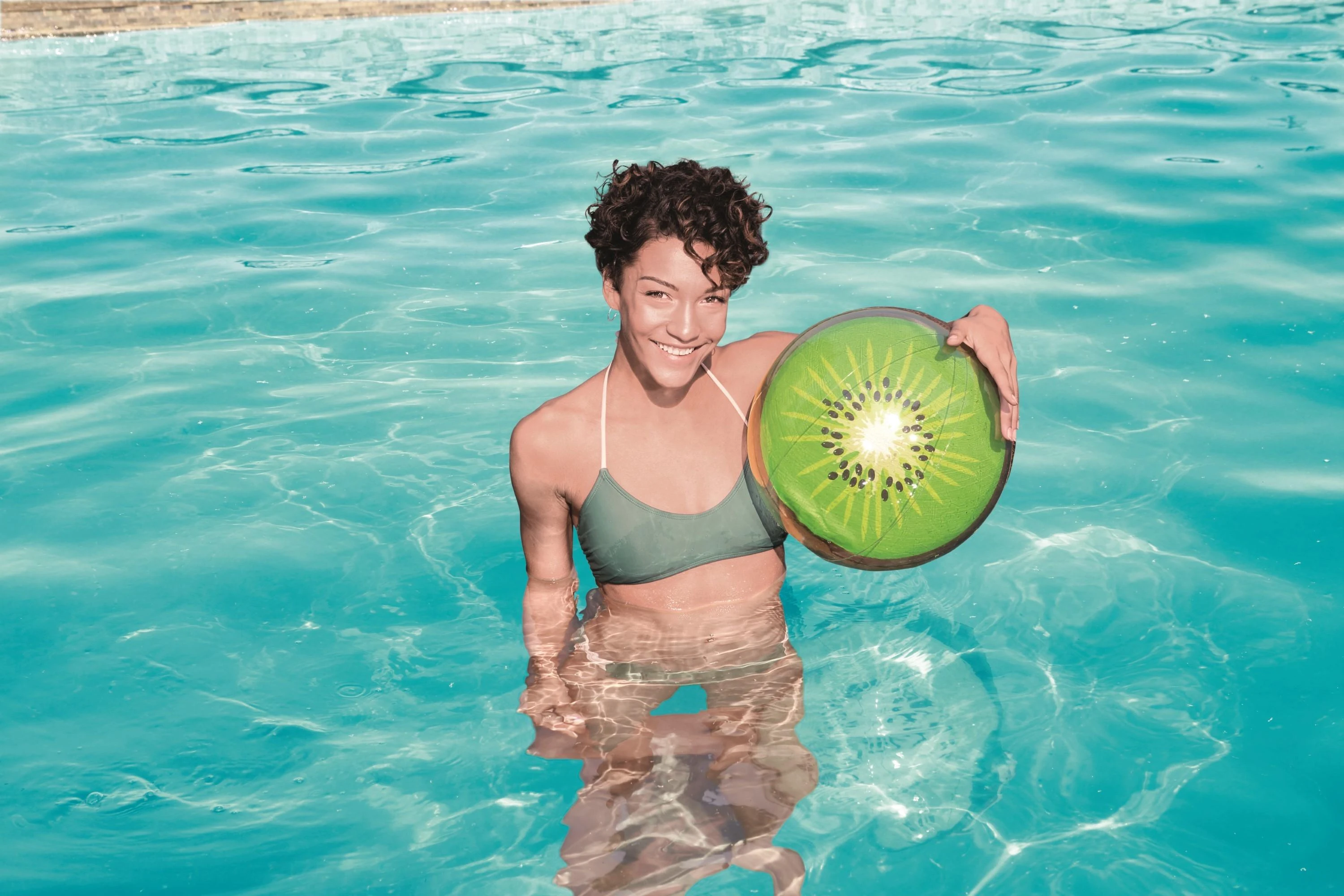 BESTWAY paplūdimio kamuolys Fruit 46cm, assort., 31042