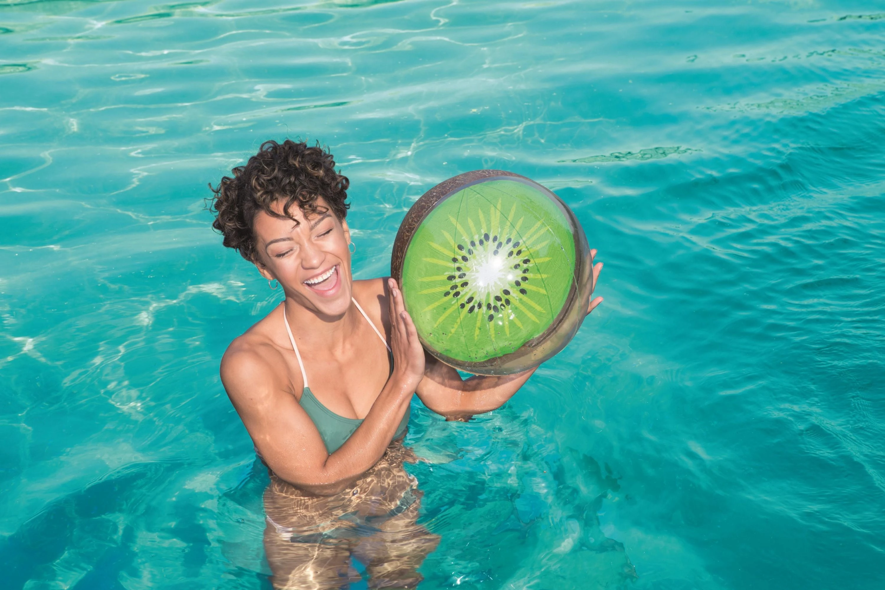 BESTWAY paplūdimio kamuolys Fruit 46cm, assort., 31042