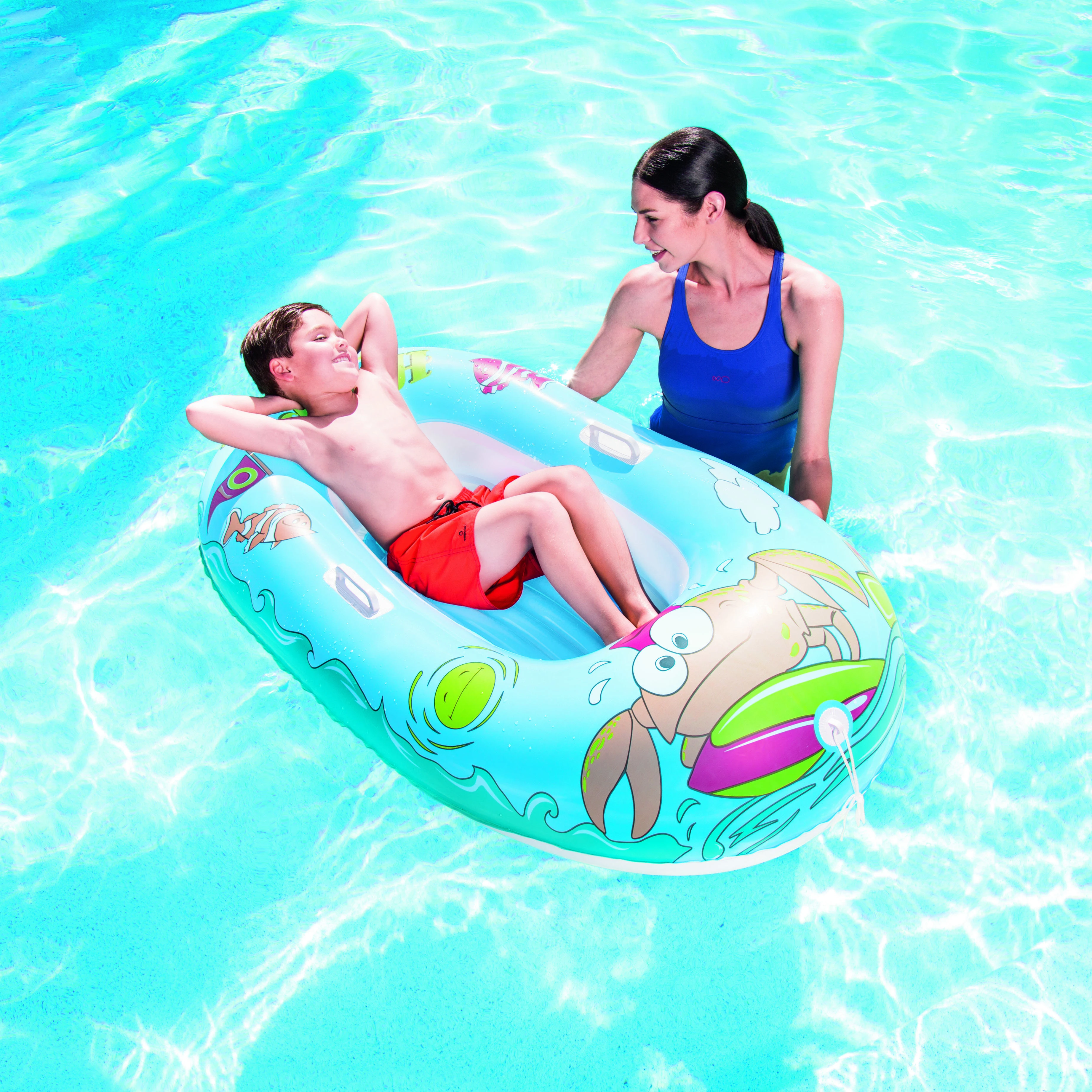 BESTWAY valtis Happy Crustacean Junior 1,19m x 79cm., assorti, 34009