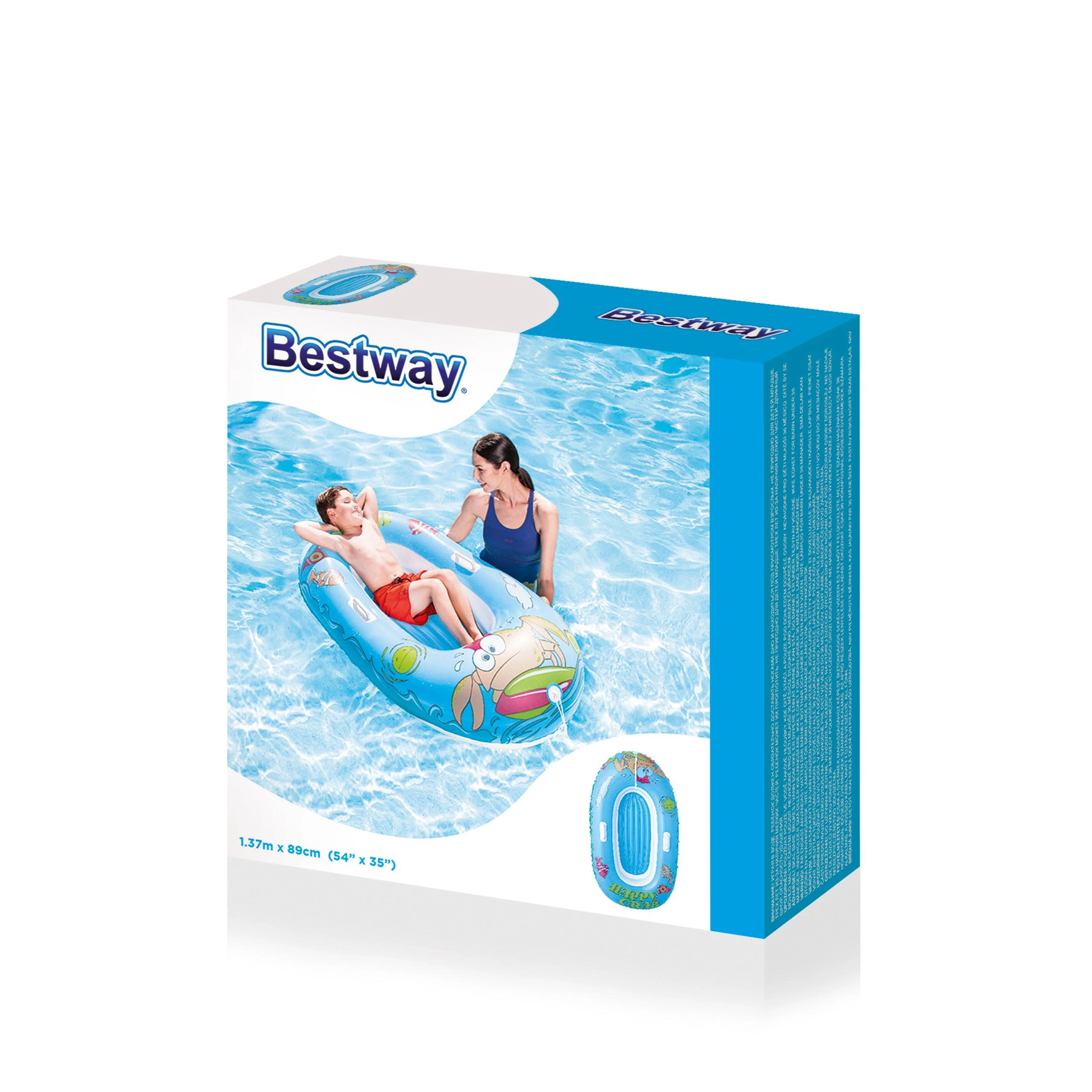 BESTWAY valtis Happy Crustacean Junior 1,19m x 79cm., assorti, 34009