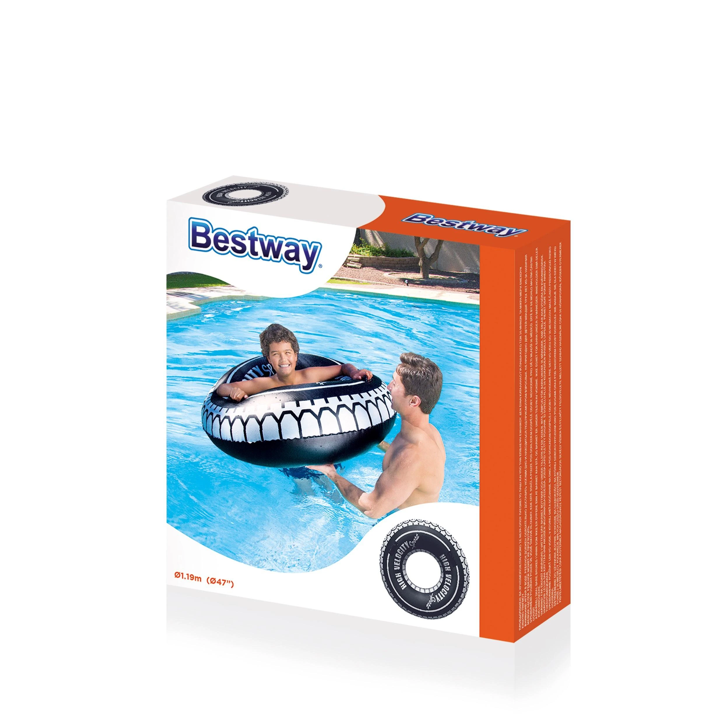 Bestway 36102 plūduriuojantis gaminys baseinui / paplūdimiui Juoda, Pilka Plaukimo ratas Atvaizdas Vinilas