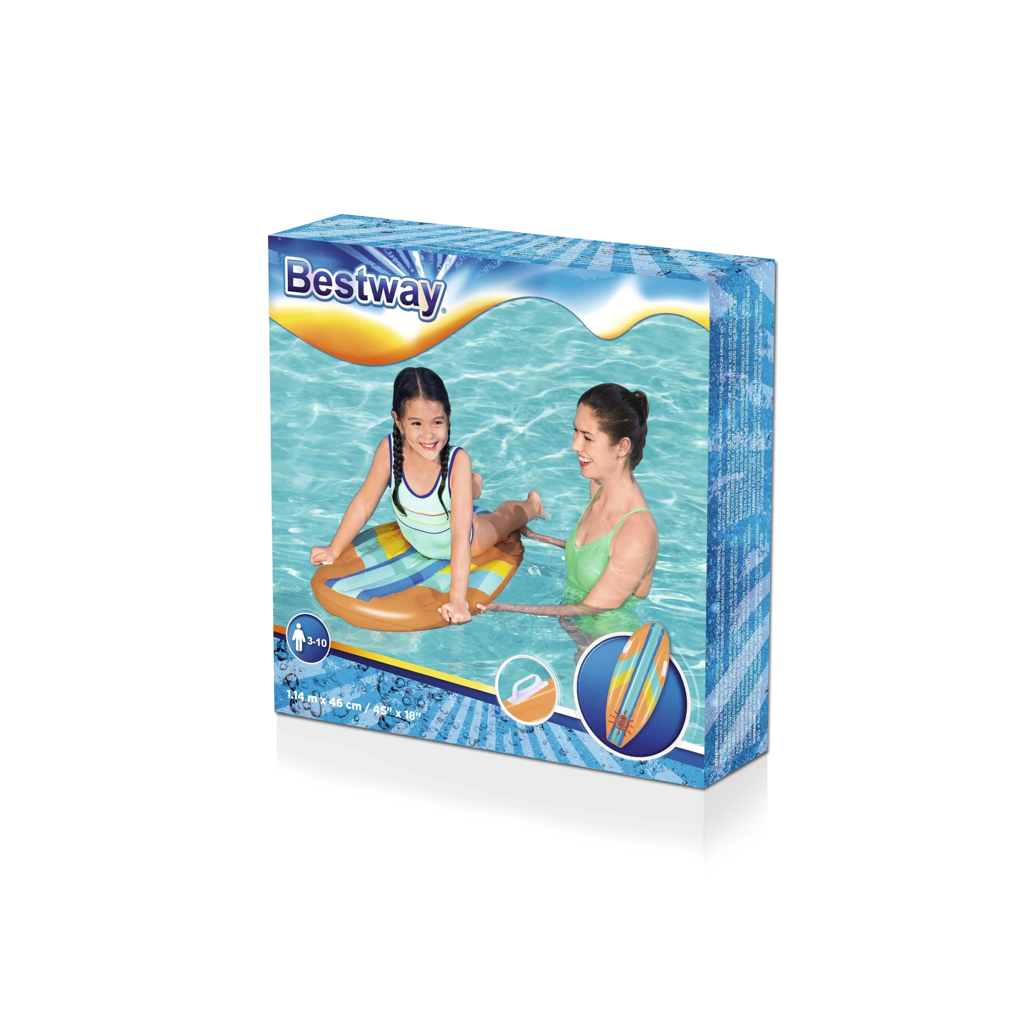 Bestway 42046 plūduriuojantis gaminys baseinui / paplūdimiui Mėlyna, Rožinė Plūduriuojantis čiužinys Raštas Vinilas