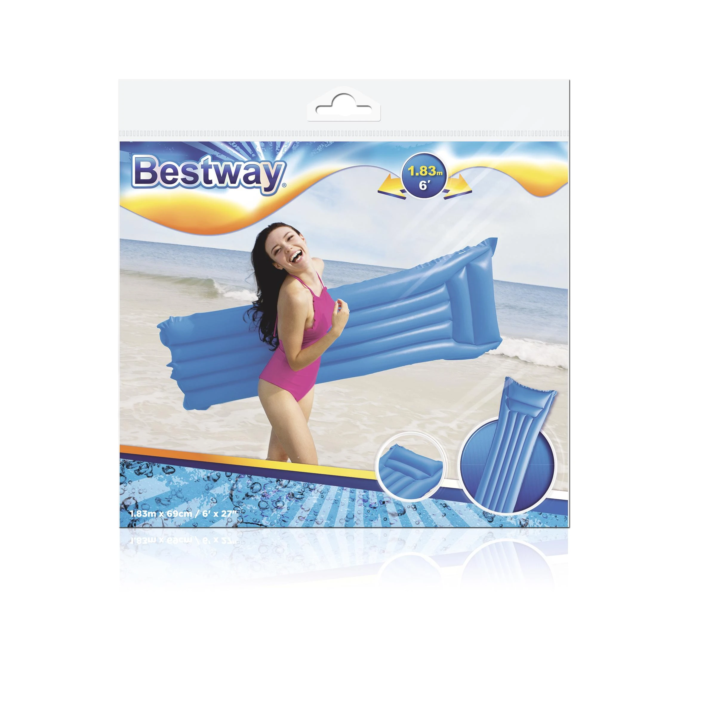 BestWay čiužinys pripučiamas paplūdimio 183x69cm art.44007eu