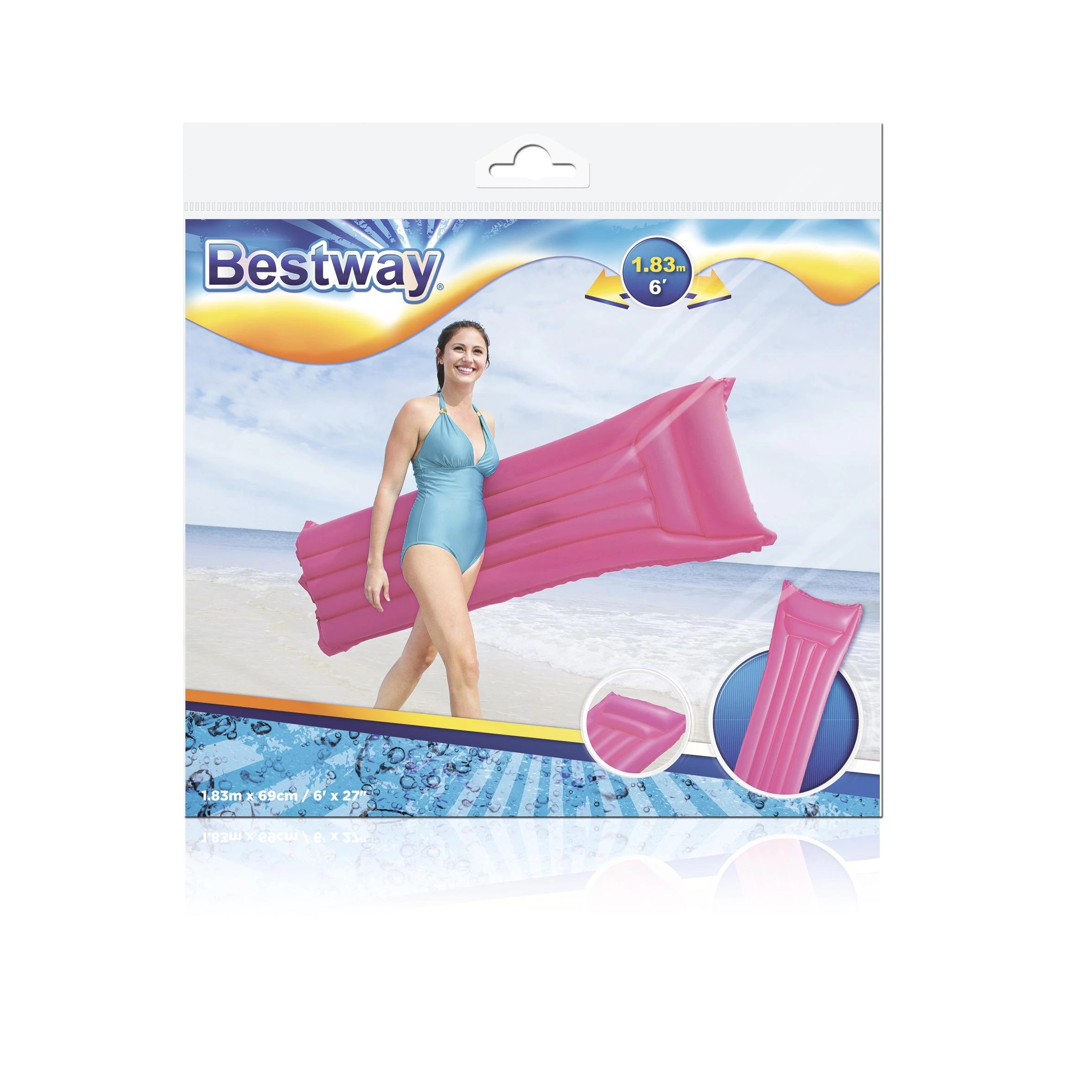 BestWay čiužinys pripučiamas paplūdimio 183x69cm art.44007eu