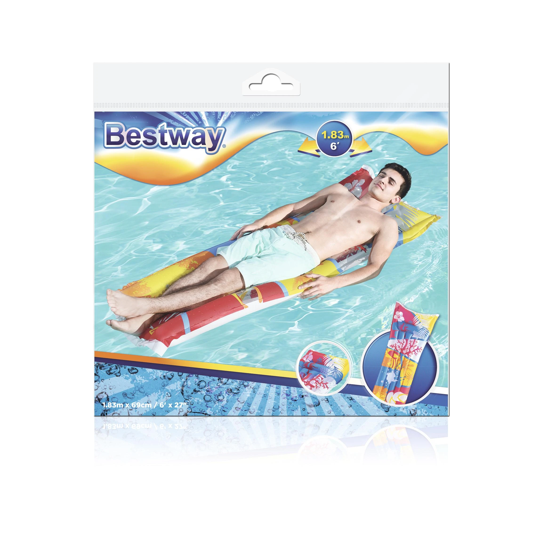 BESTWAY čiužinys Fashion Air Mat 183 x 69cm, 44033
