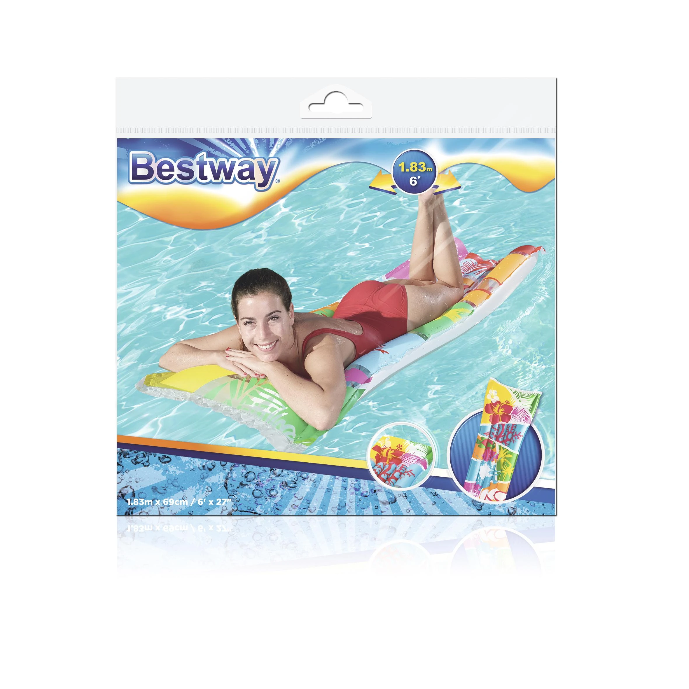 BESTWAY čiužinys Fashion Air Mat 183 x 69cm, 44033