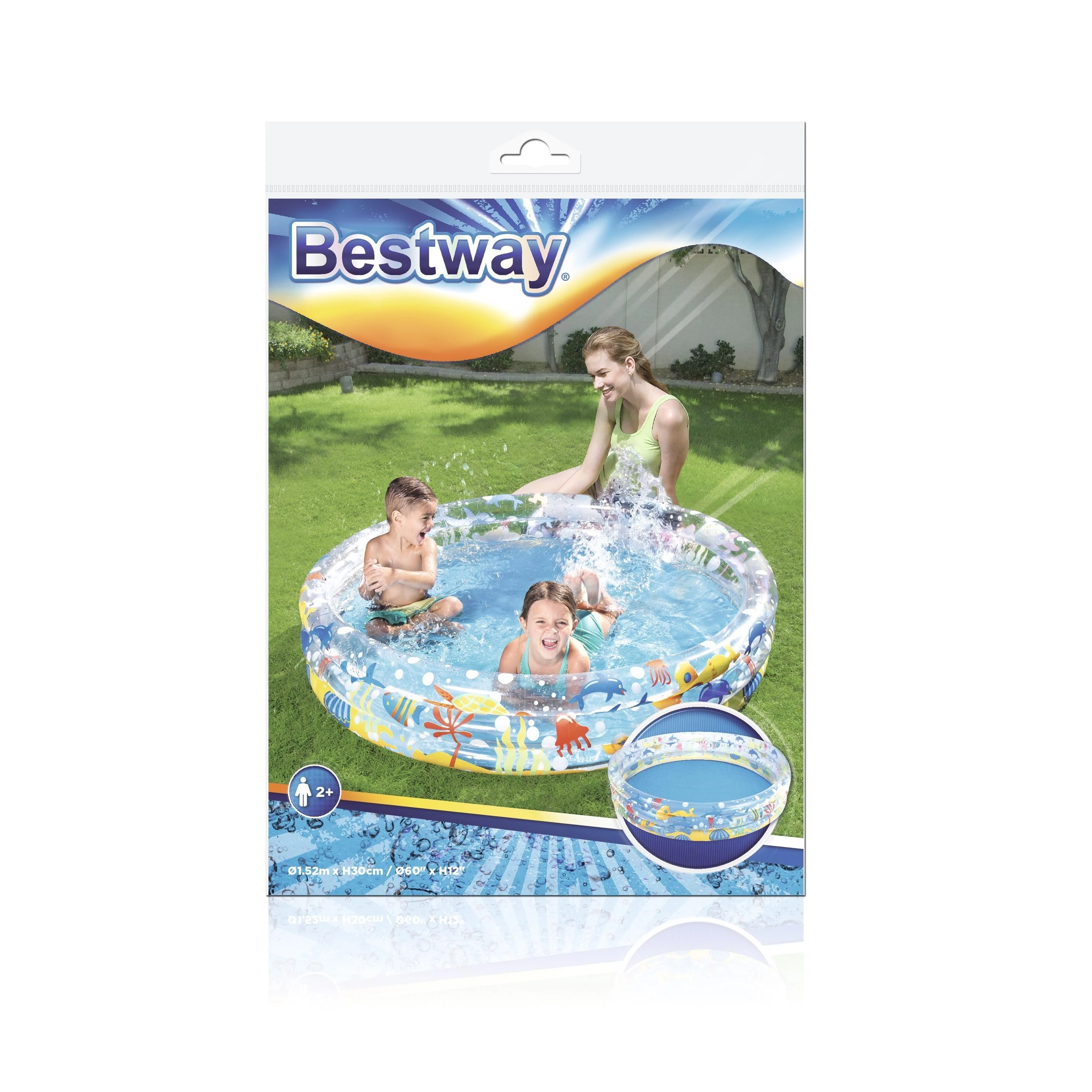 BESTWAY baseinas trijų žiedų (skersmuo 152cm), 51004B