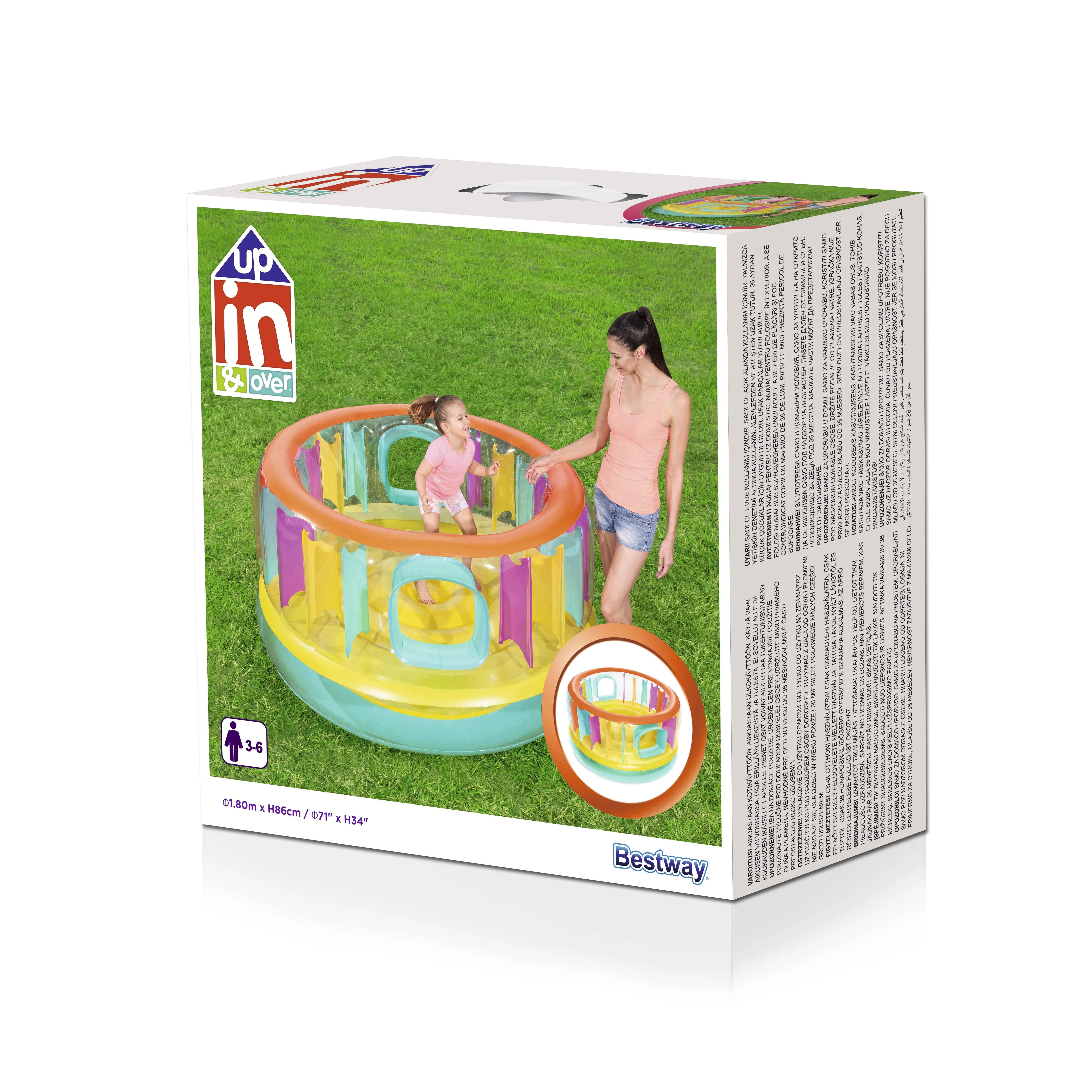 BESTWAY pripučiamas batutas BounceJam Bouncer, skersmuo 1.80m x H86cm, 52262