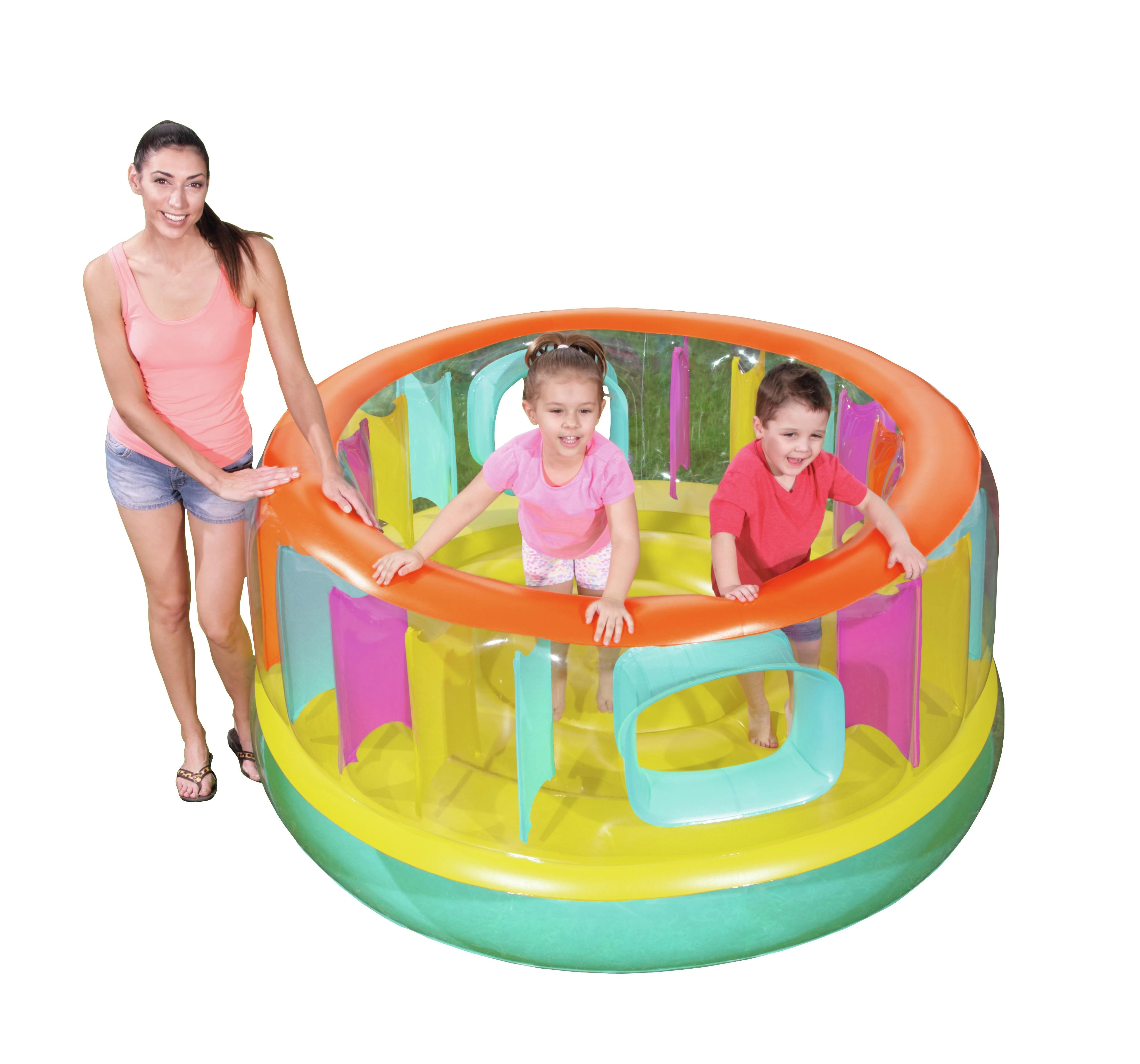 BESTWAY pripučiamas batutas BounceJam Bouncer, skersmuo 1.80m x H86cm, 52262