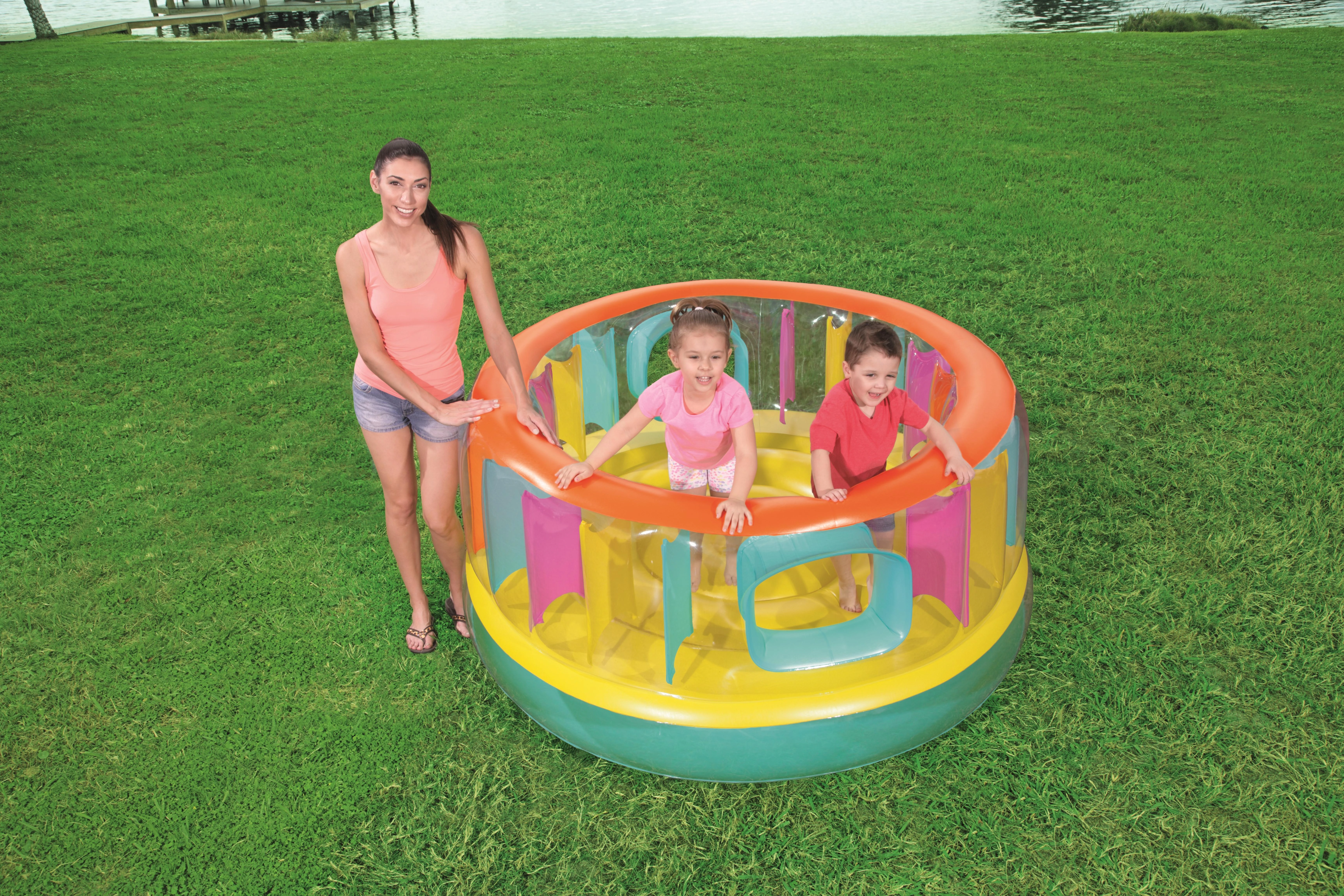 BESTWAY pripučiamas batutas BounceJam Bouncer, skersmuo 1.80m x H86cm, 52262