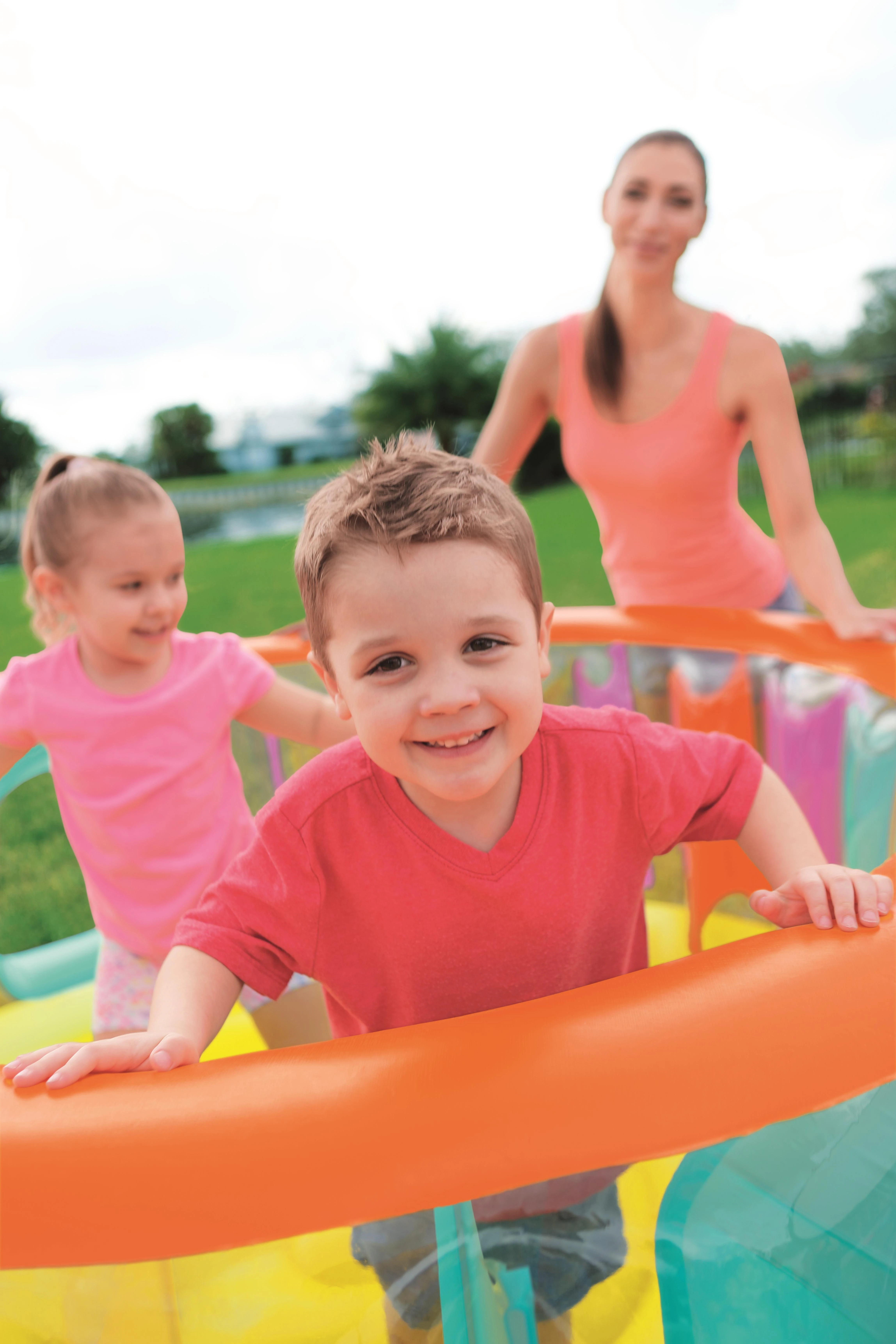 BESTWAY pripučiamas batutas BounceJam Bouncer, skersmuo 1.80m x H86cm, 52262