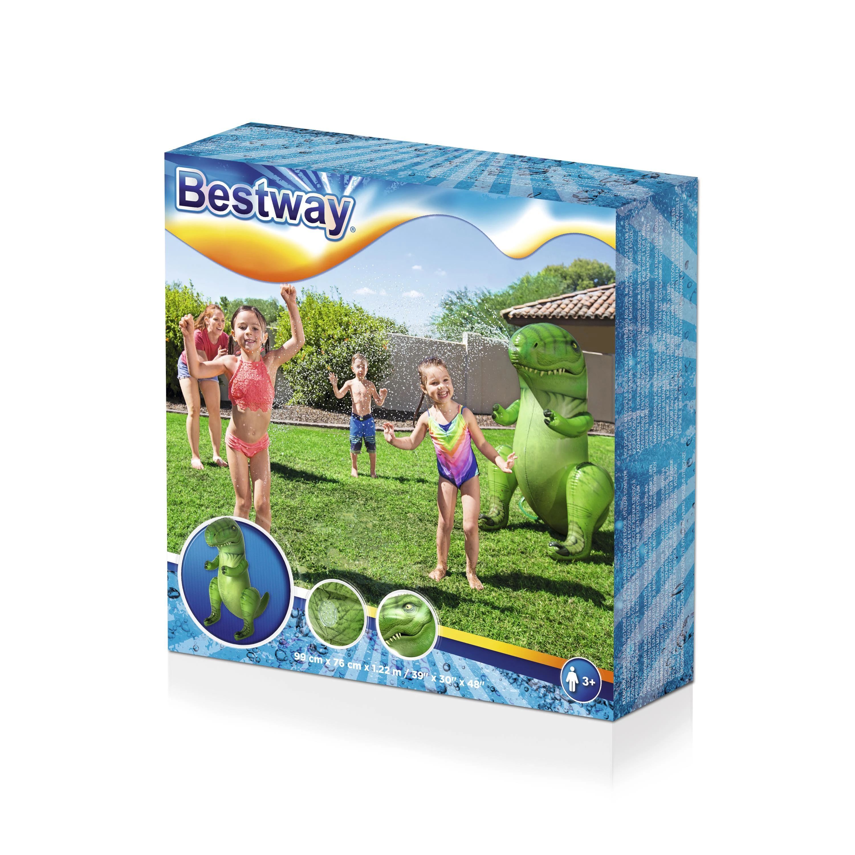 BESTWAY pripučiamas vandens purkštuvas Dinomite 99cmx76cmx1.22m, 52294