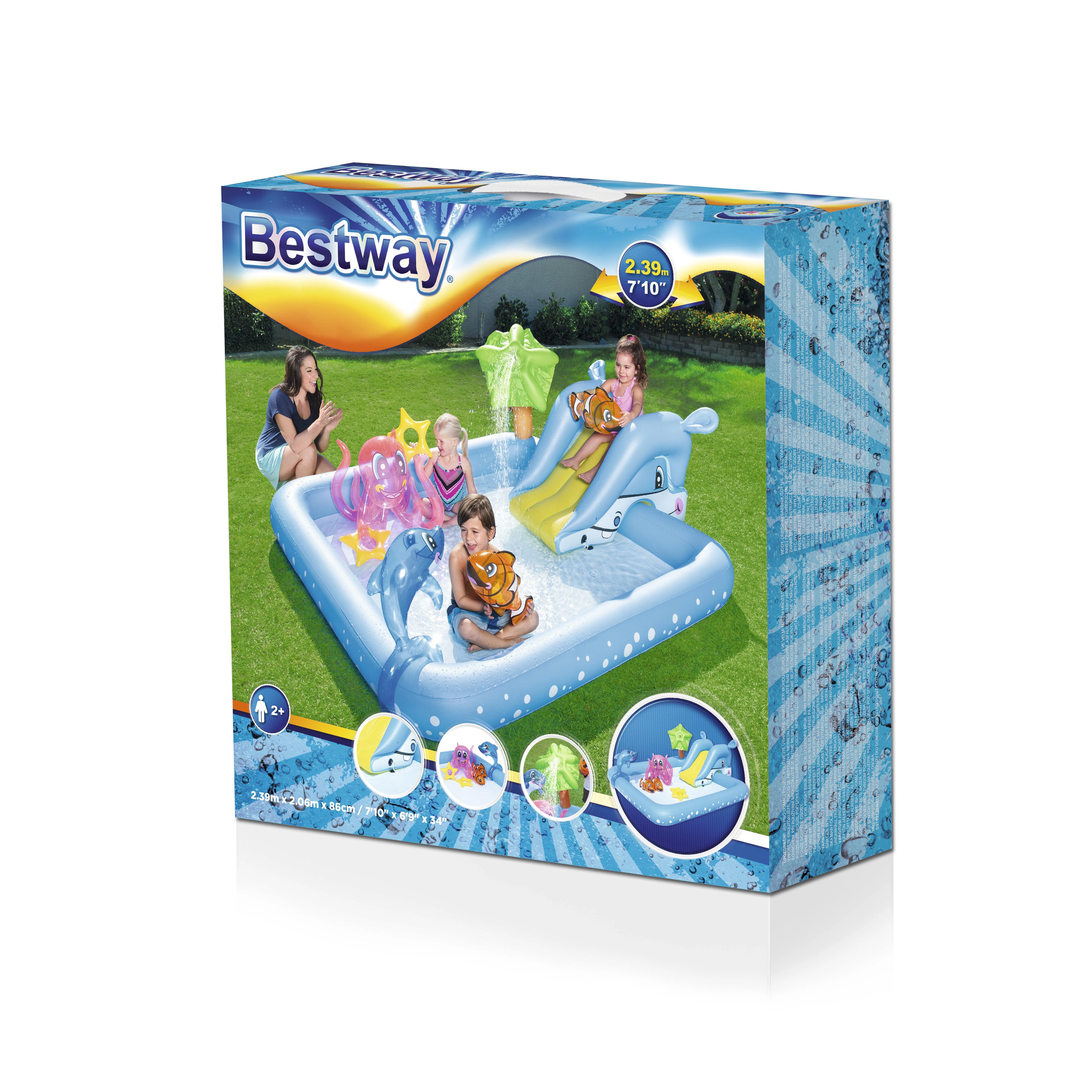 BESTWAY baseinas Fantastiškas akvariumas 239cm x 206cm x 86cm, 53052B