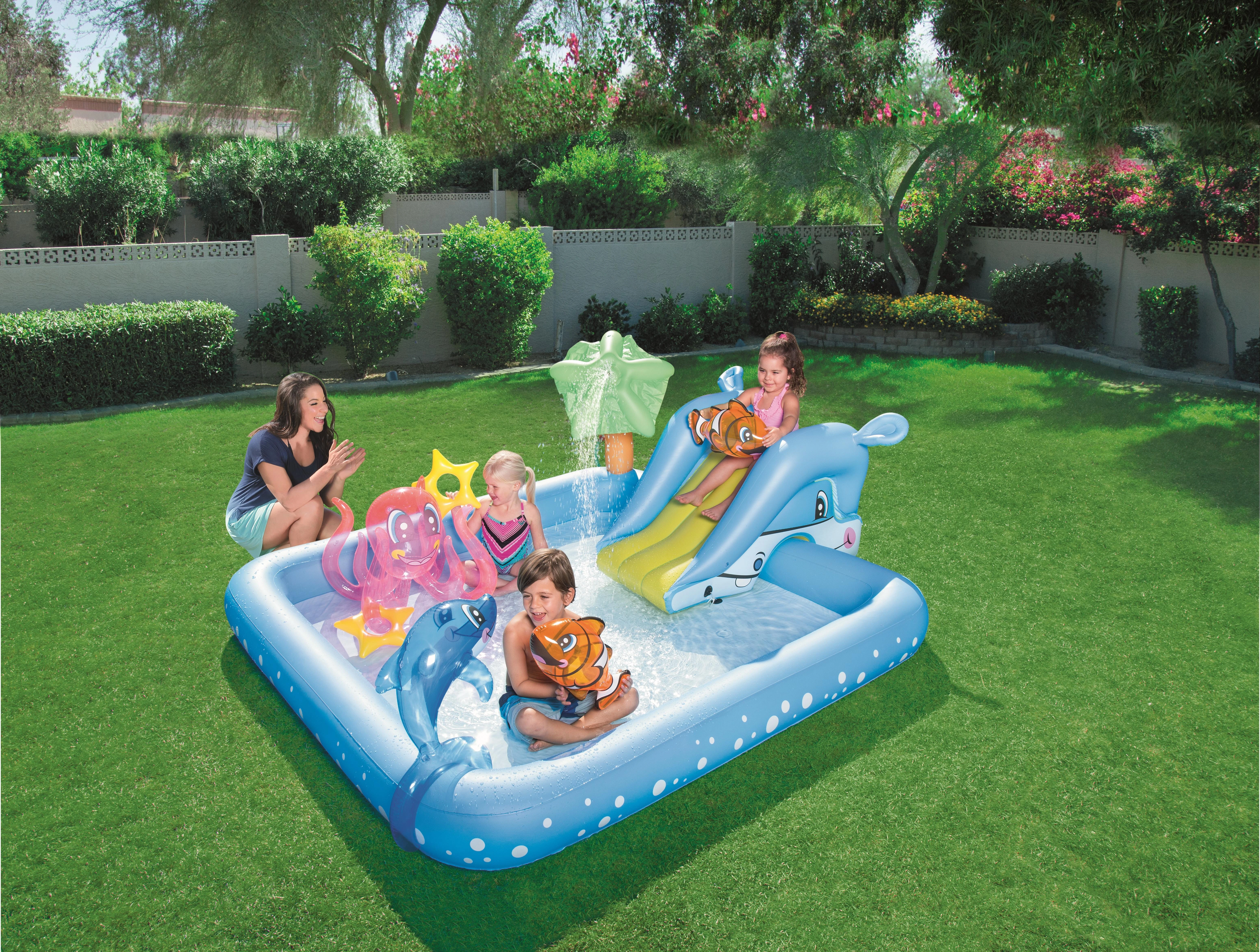 BESTWAY baseinas Fantastiškas akvariumas 239cm x 206cm x 86cm, 53052B