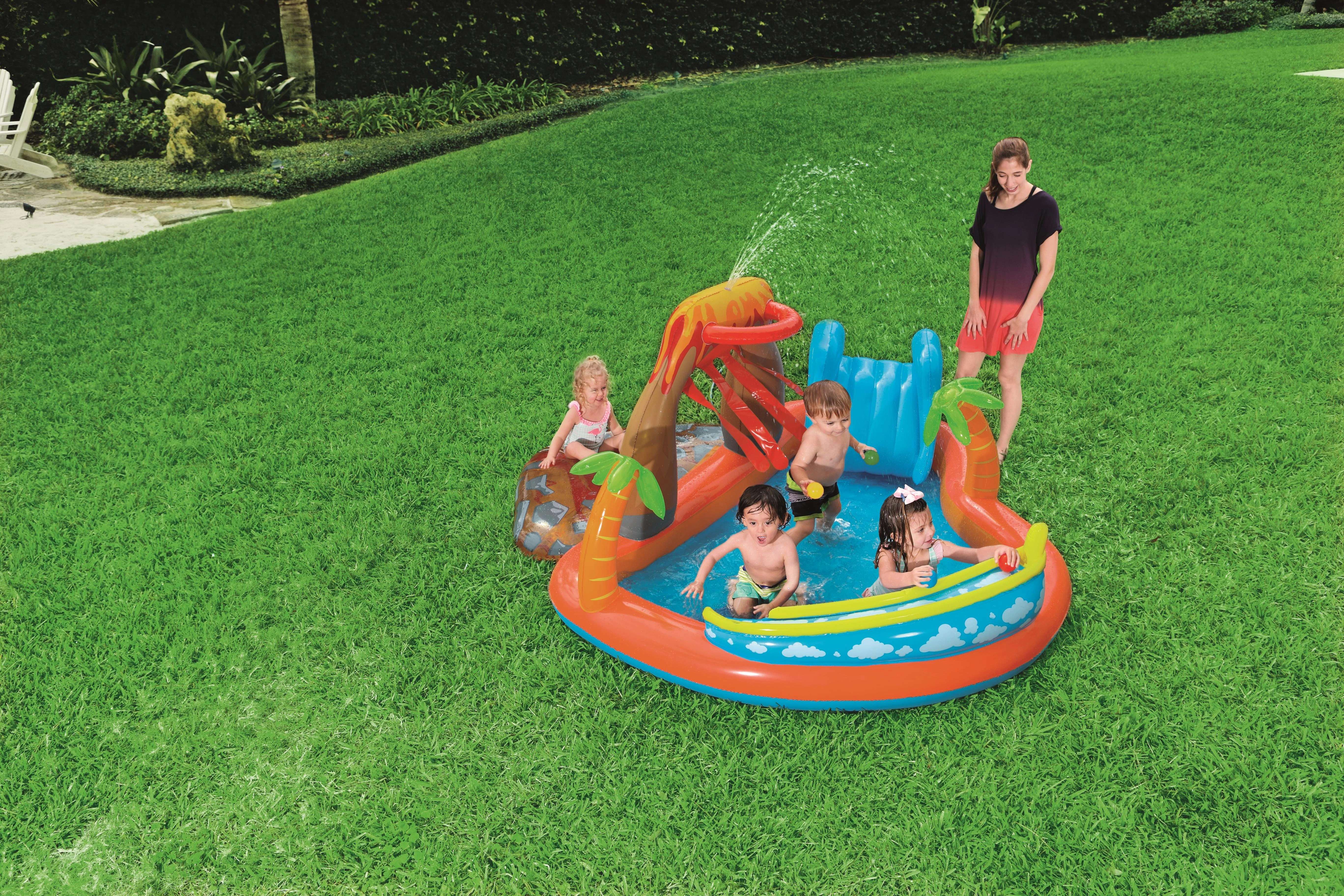 Bestway pripučiama žaidimų aikštelė - baseinas Ugnikalnis 265x265x104 cm (53069)