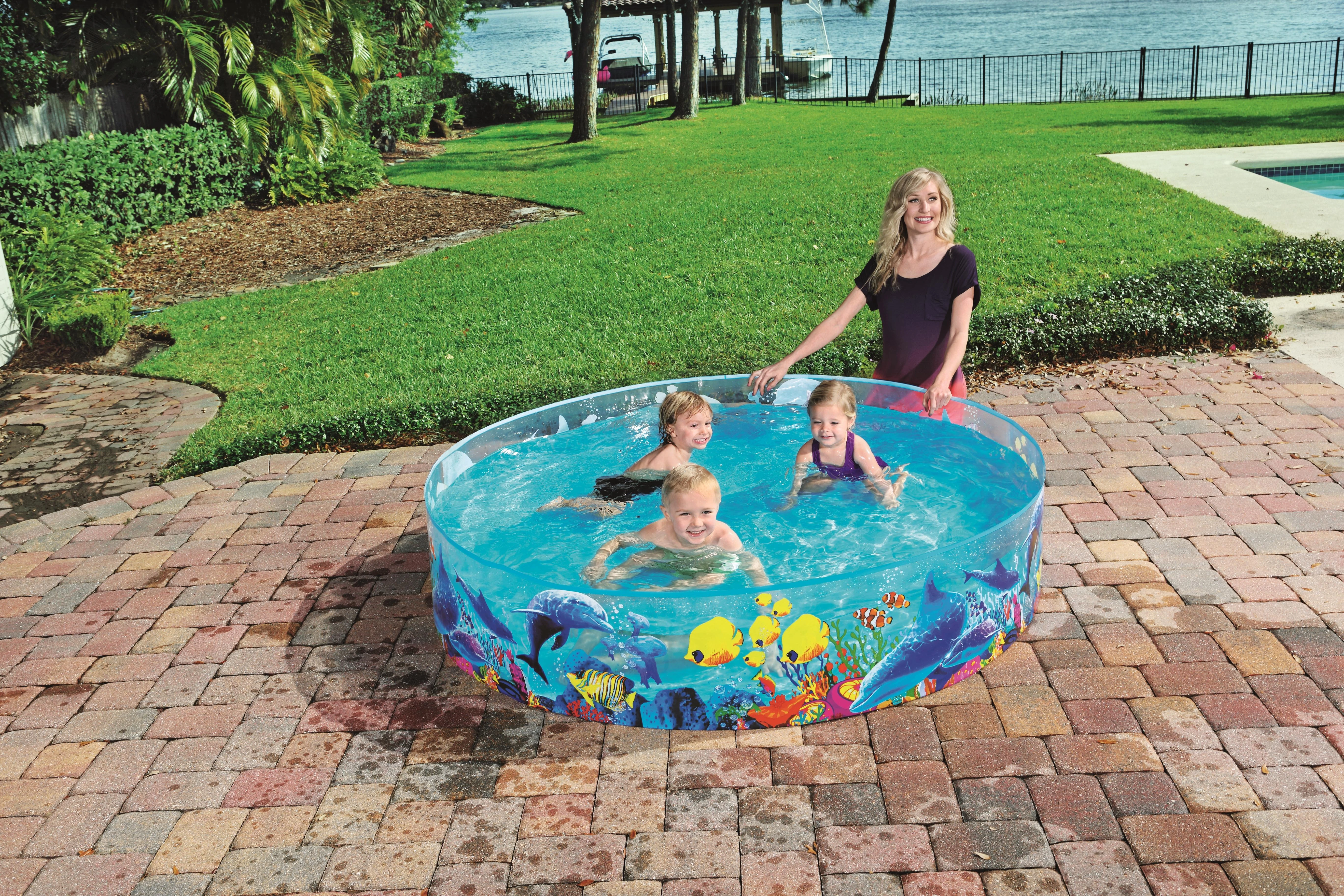 Ramstinis baseinas Bestway Fill N Fun Odyssey 55030, 183x38 cm, mėlynas
