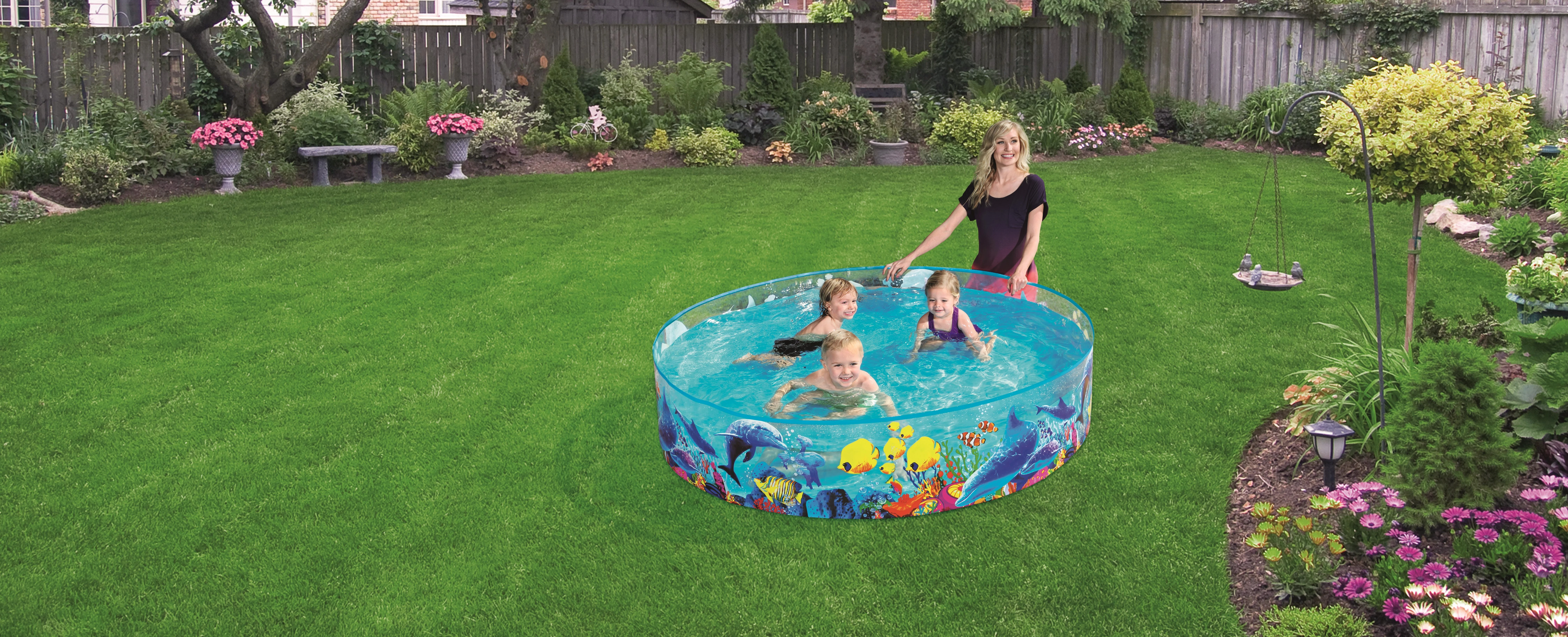 Ramstinis baseinas Bestway Fill N Fun Odyssey 55030, 183x38 cm, mėlynas