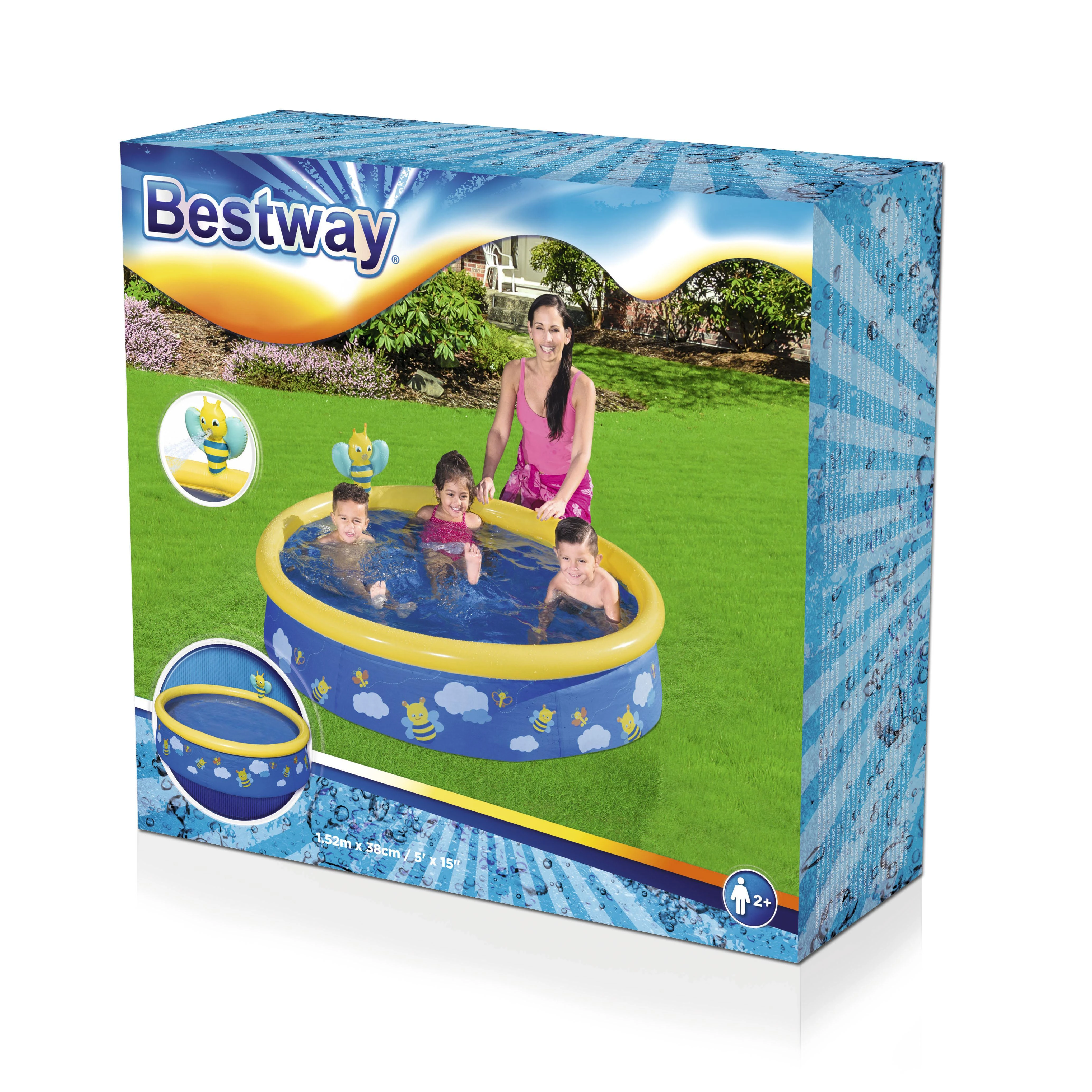 Baseinas Bestway My First Fast Set 1.52mx38cm, assort., 57326