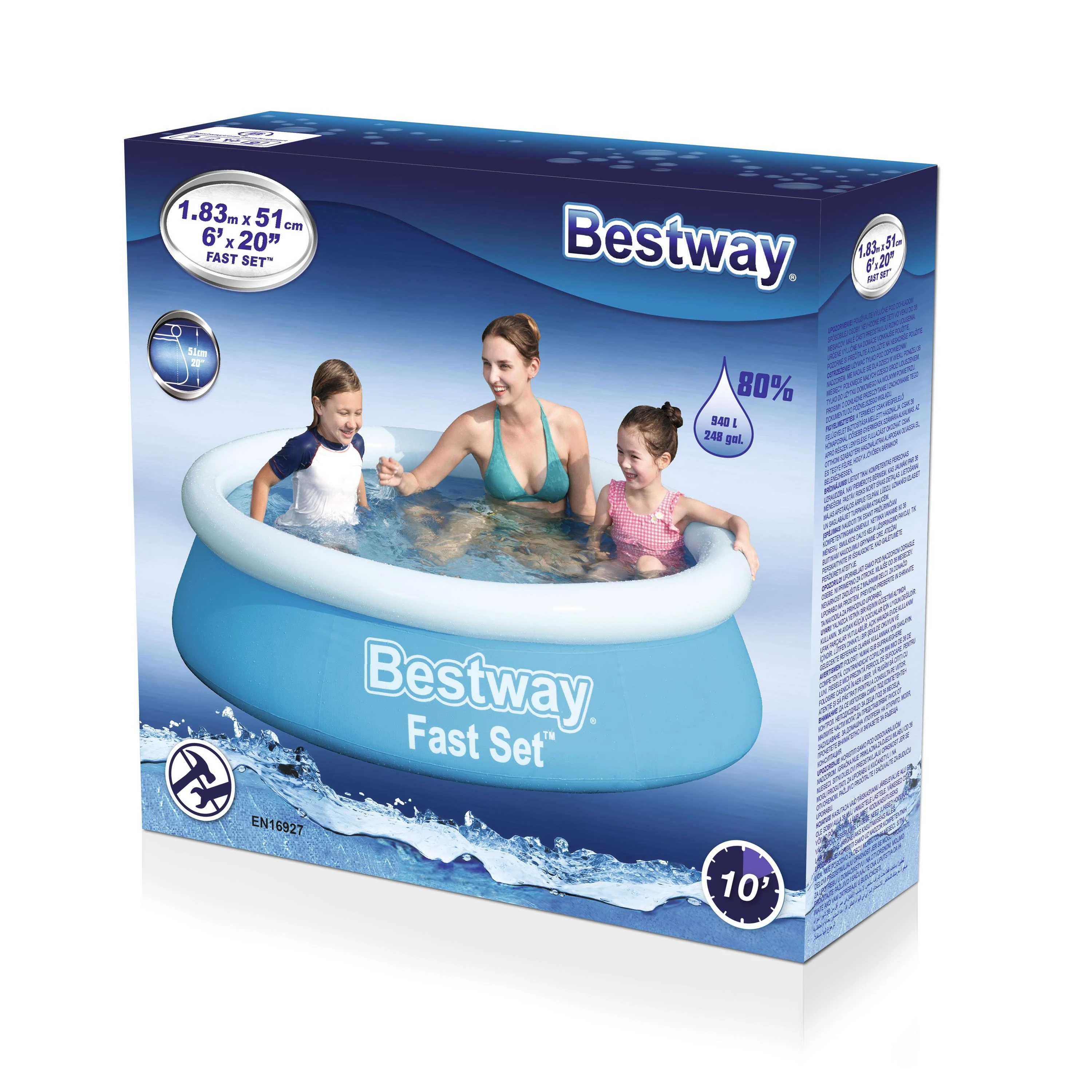 Bestway baseinas Fast Set 183x51cm (57392)