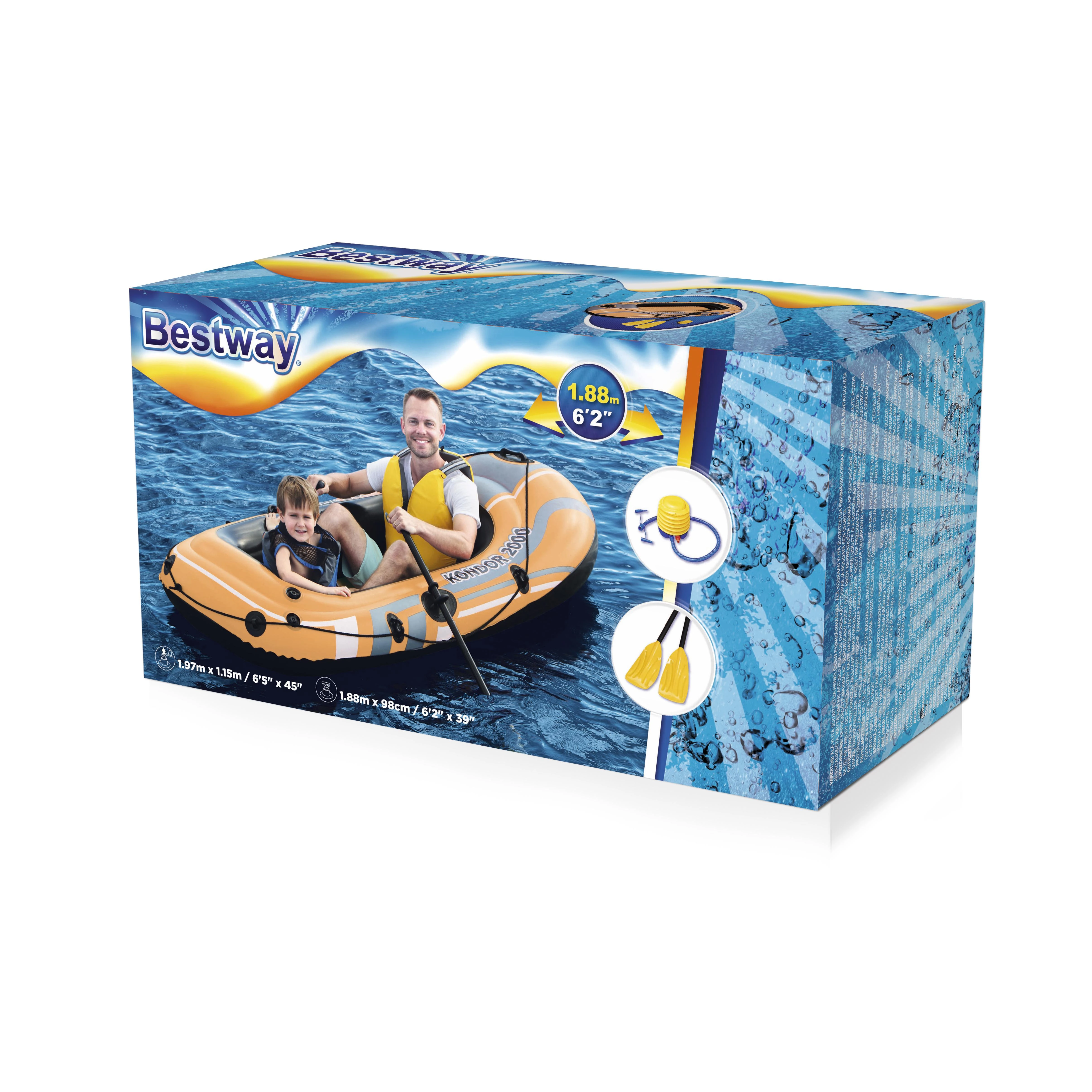 Bestway 61062 pripučiama valtis Kelionėms / poilsiui