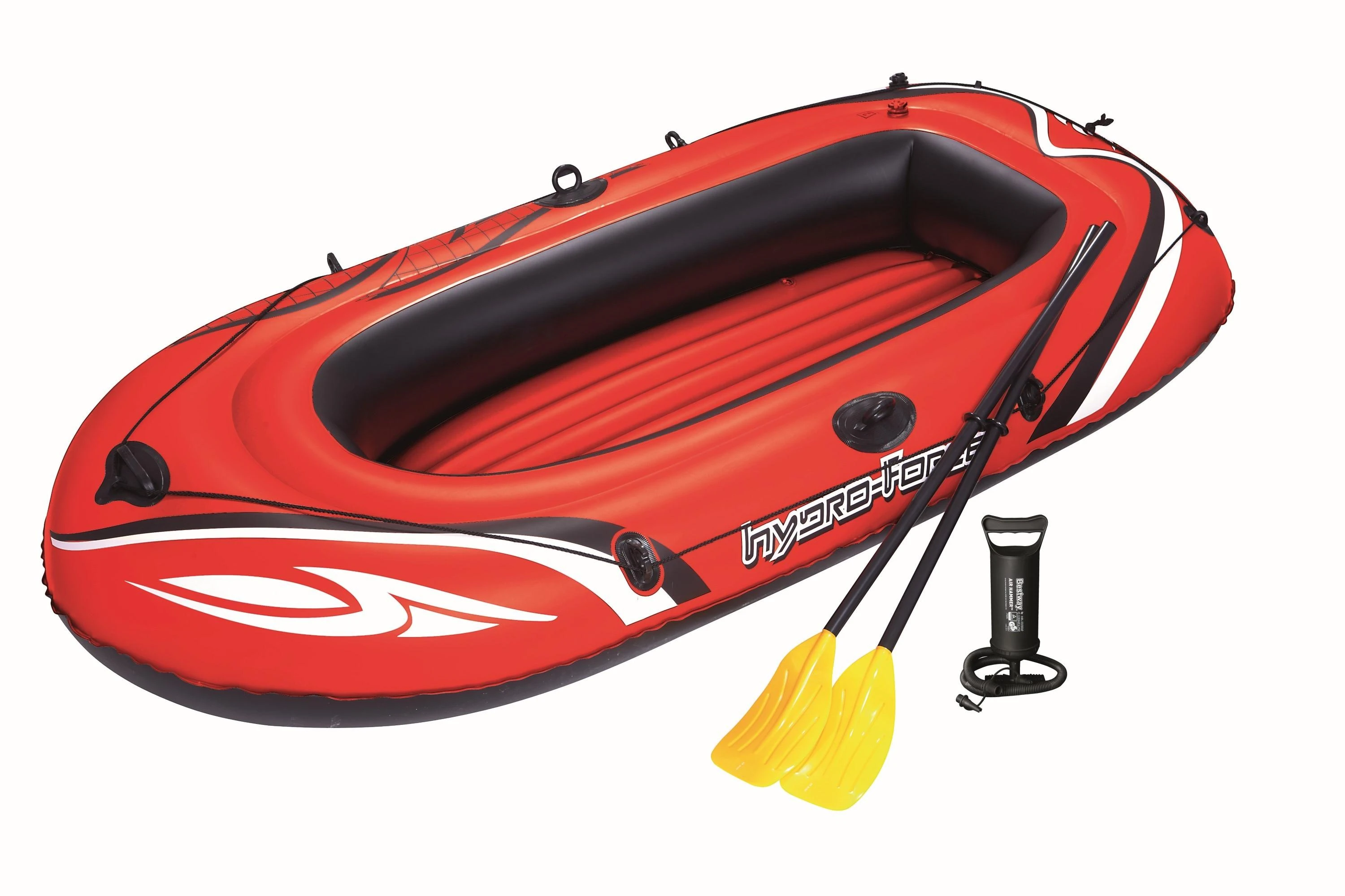 Bestway® pripučiama valtis skirta 2 suaugusiems ir vaikui Kondor 3000 rinkinys, 232 x 115 x 36 cm