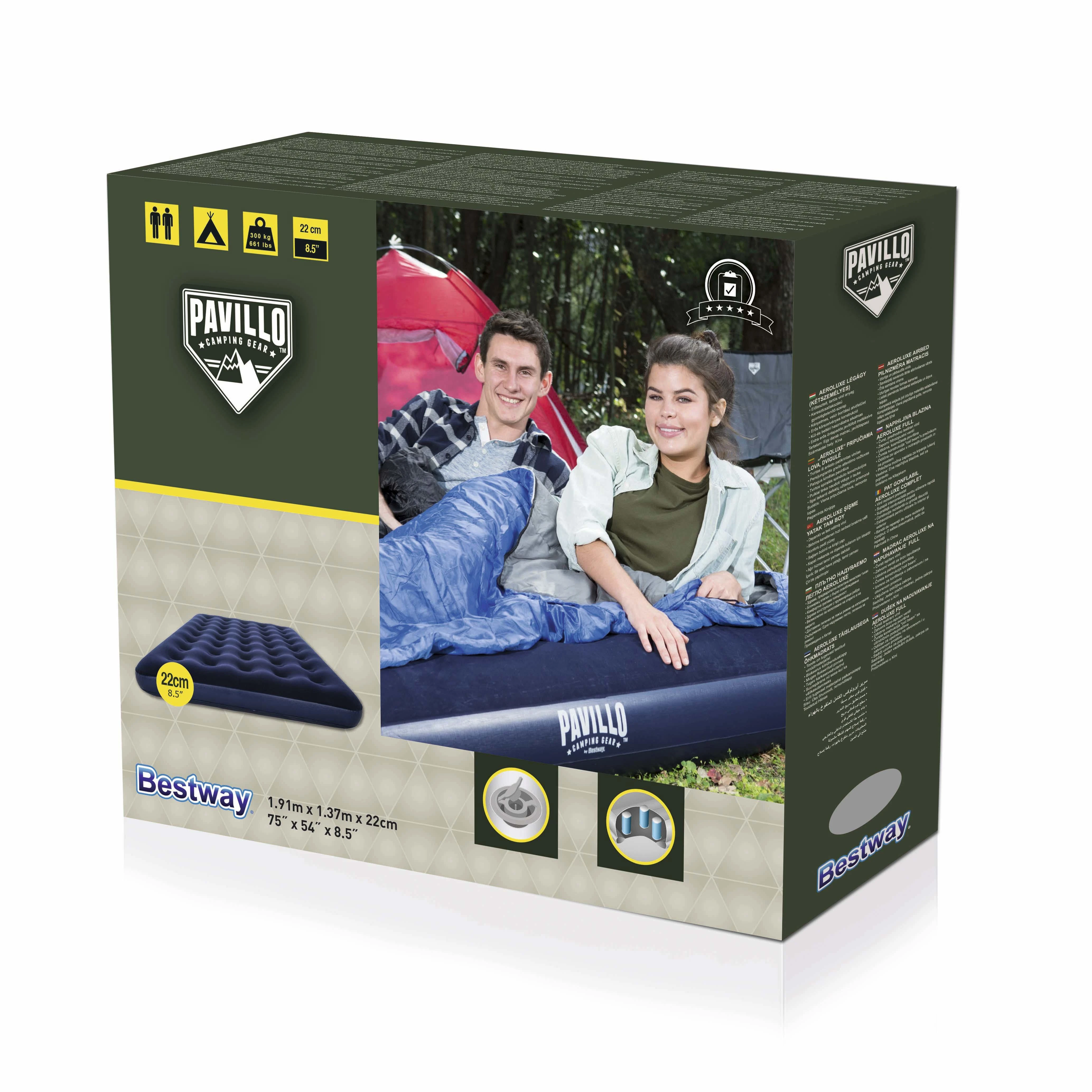Bestway 67002 pripučiamas čiužinys Dvivietis čiužinys Mėlyna