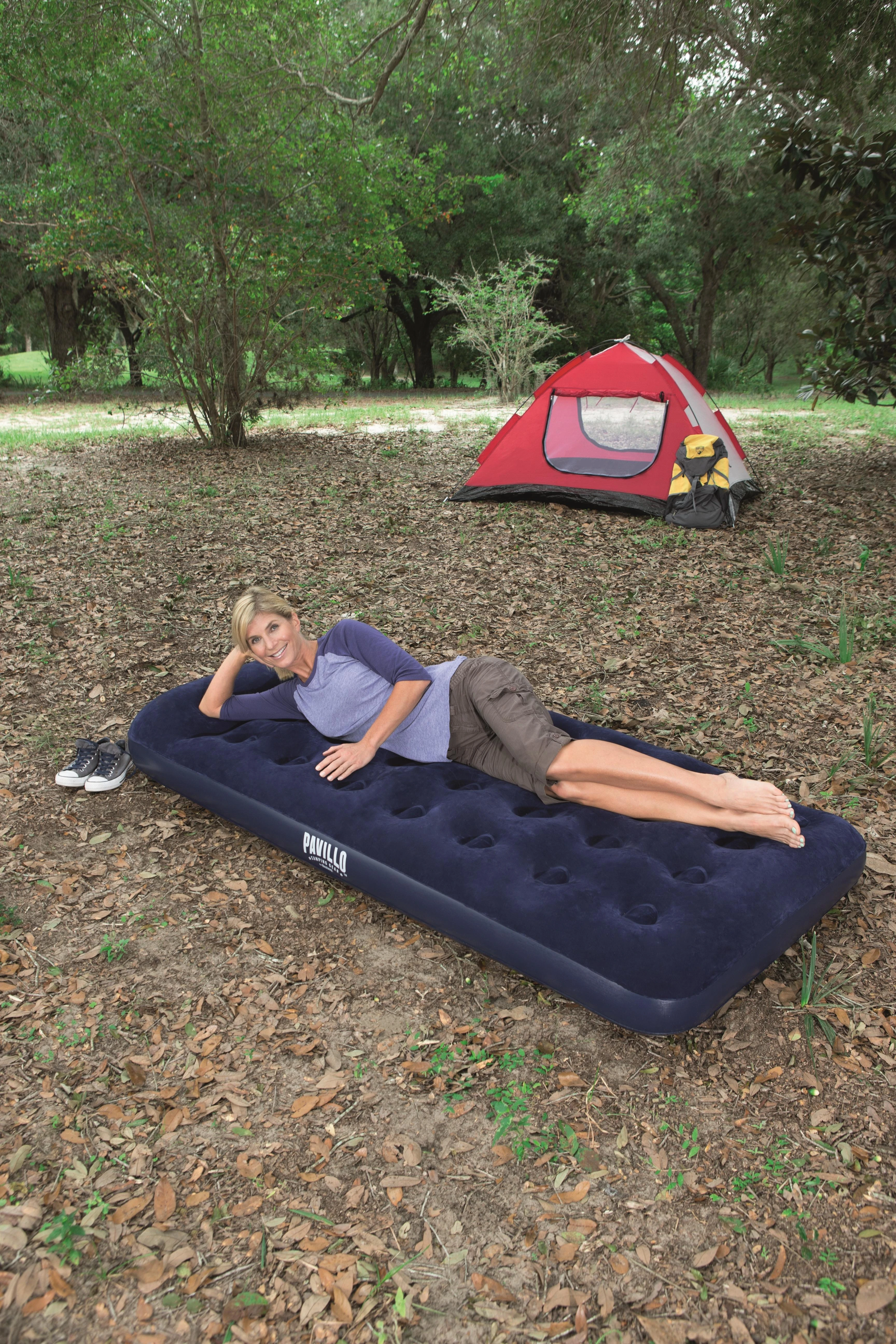 Bestway Pripučiamas vienvietis čiužinys su įmontuota kojine pompa ir pagalve 185x99x28cm 67224