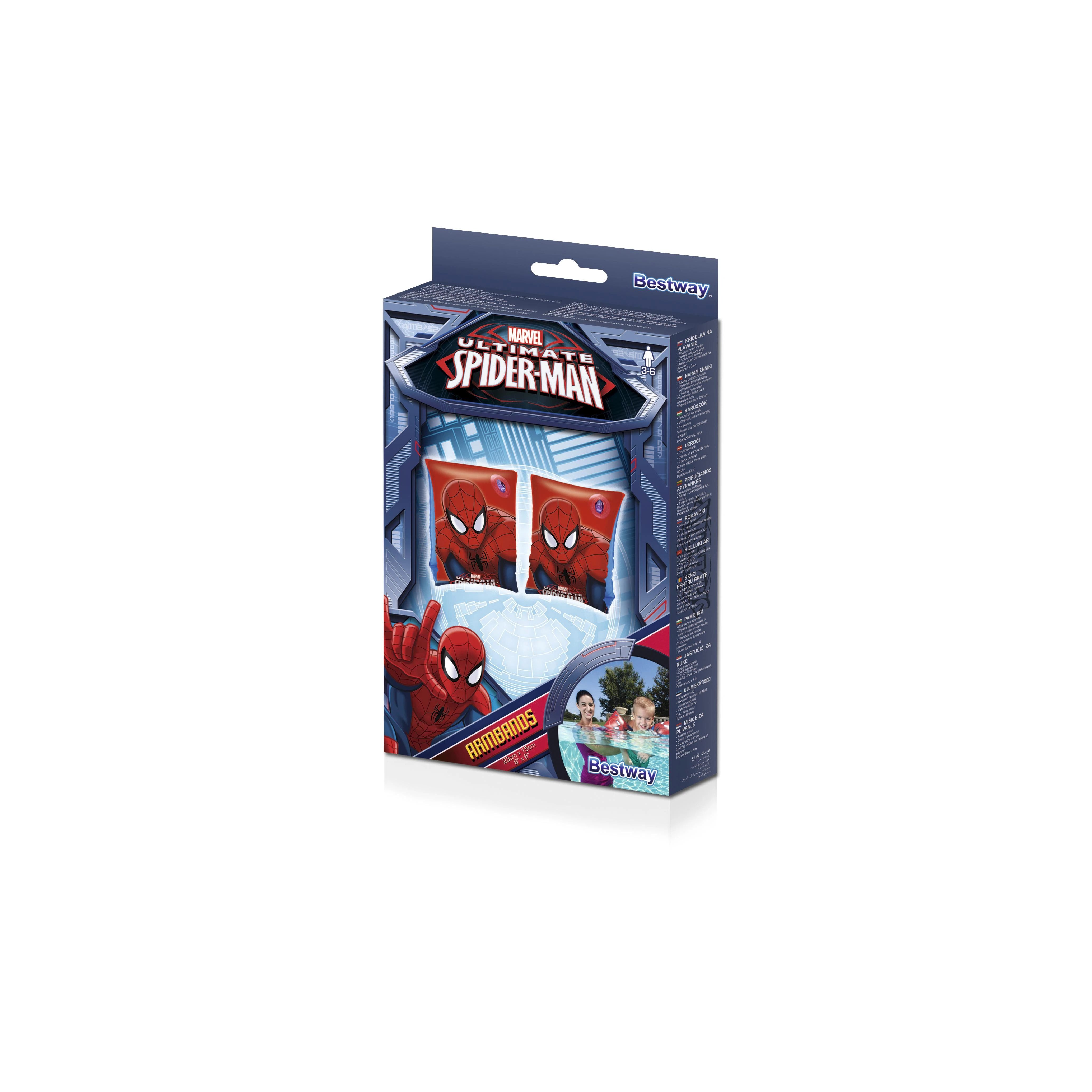 BESTWAY plaukimo rankovės Spiderman 23x15cm, 98001