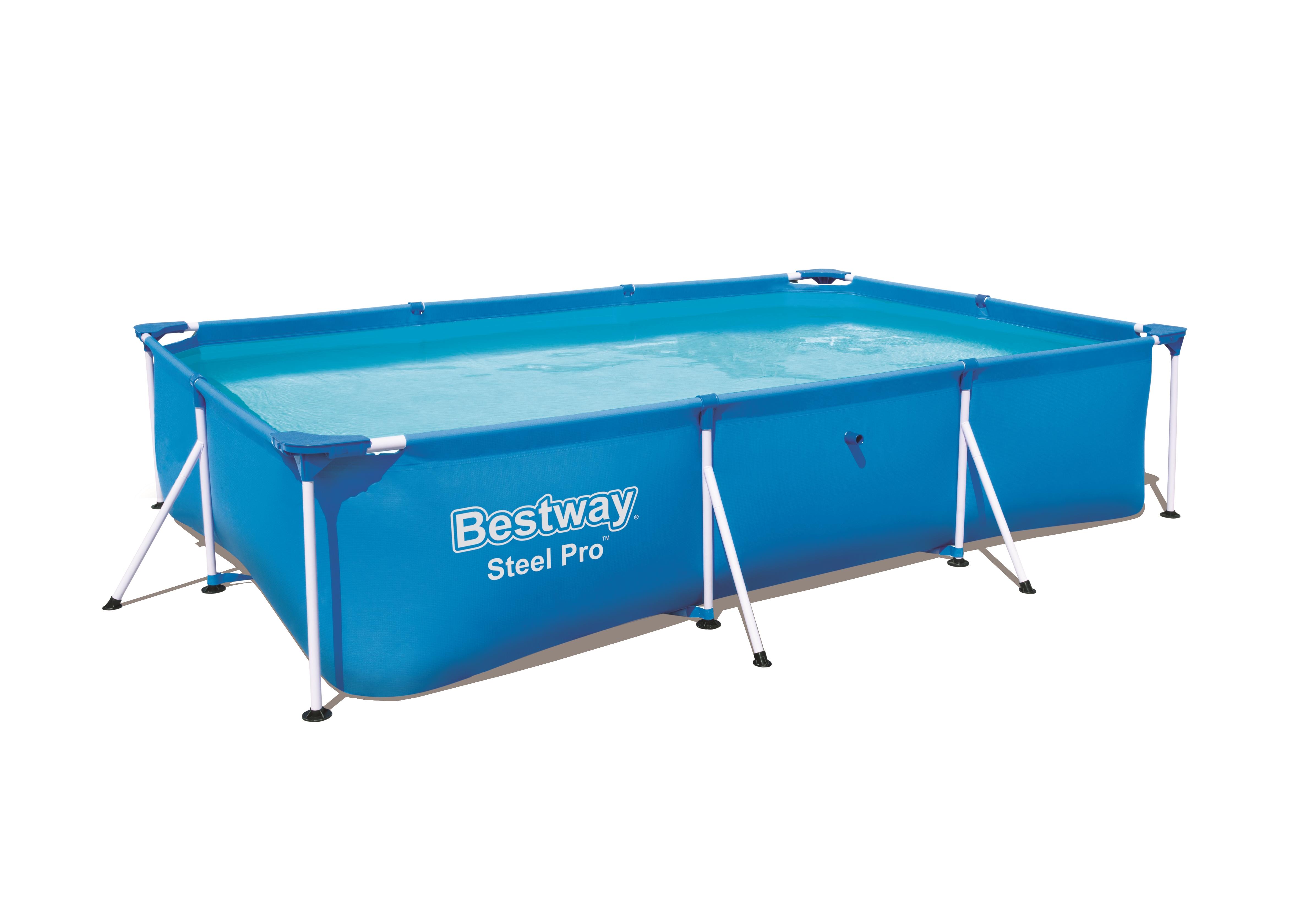 Bestway Steel Pro 56404 antžeminis baseinas Karkasinis baseinas Stačiakampis 3300 L Mėlyna