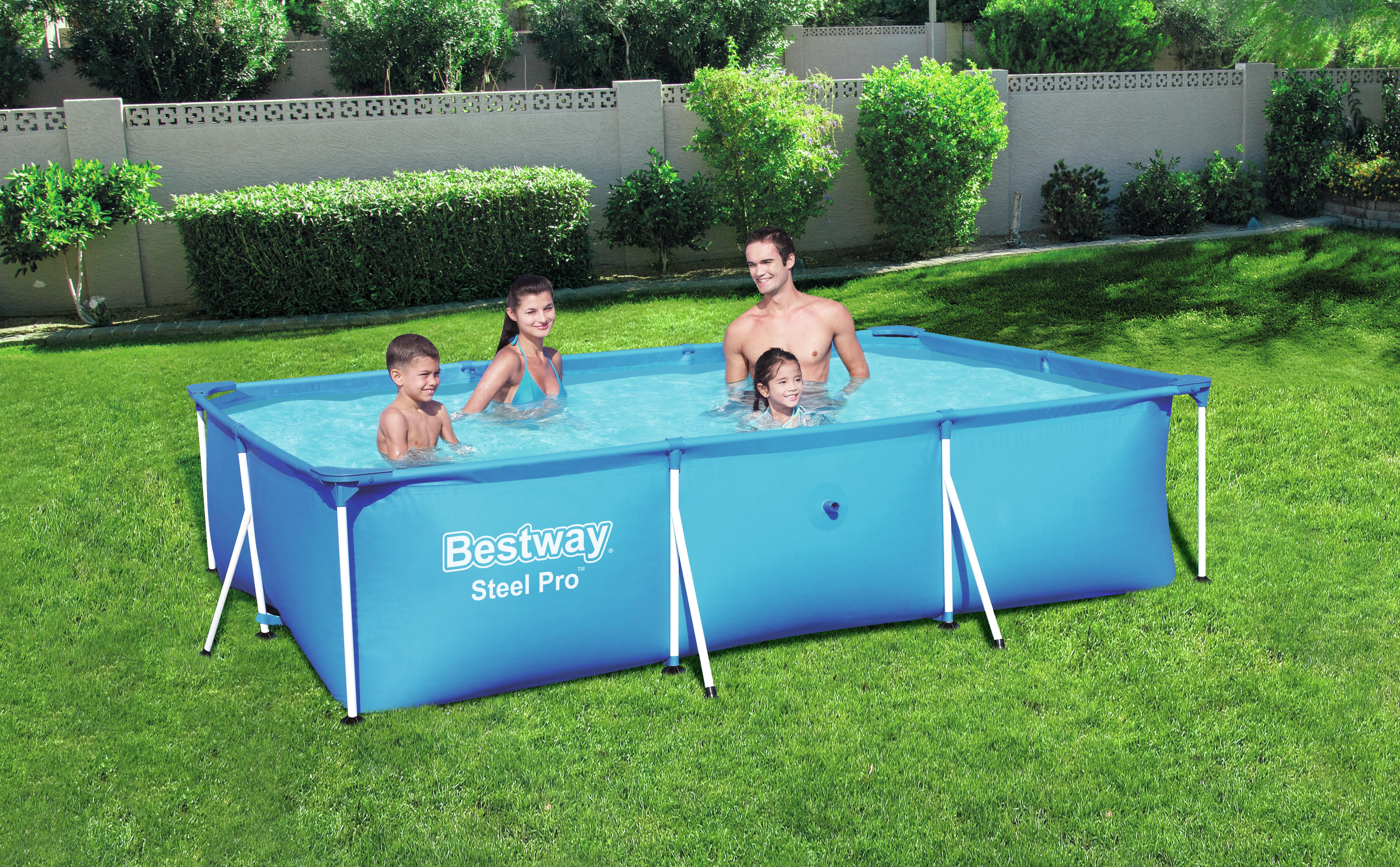 Bestway Steel Pro 56404 antžeminis baseinas Karkasinis baseinas Stačiakampis 3300 L Mėlyna