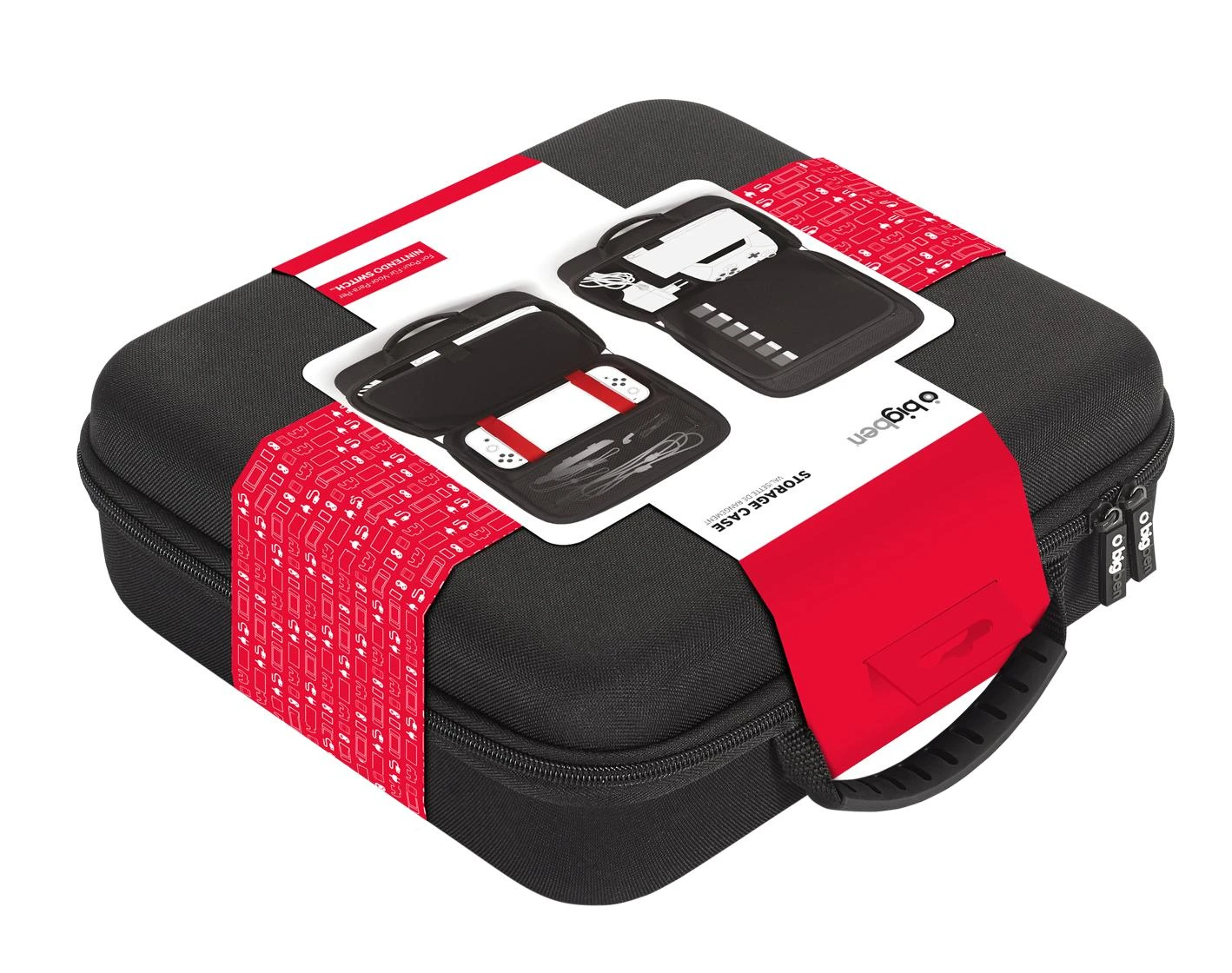 Big Ben Bigben Interactive SWITCHSTORAGECASE nešiojamojo žaidimų kompiuterio dėklas Kietas dėklas Nintendo Juoda