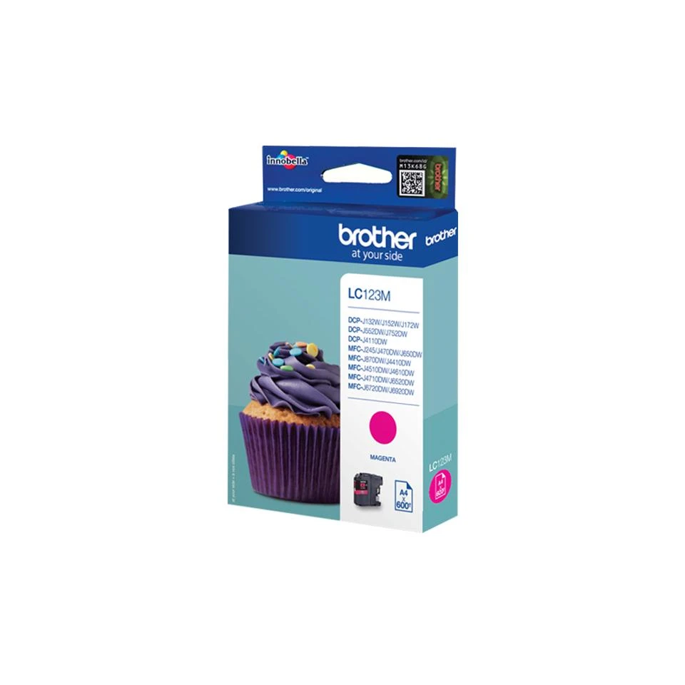 Brother LC123M | Rašalo kasetė | Magenta