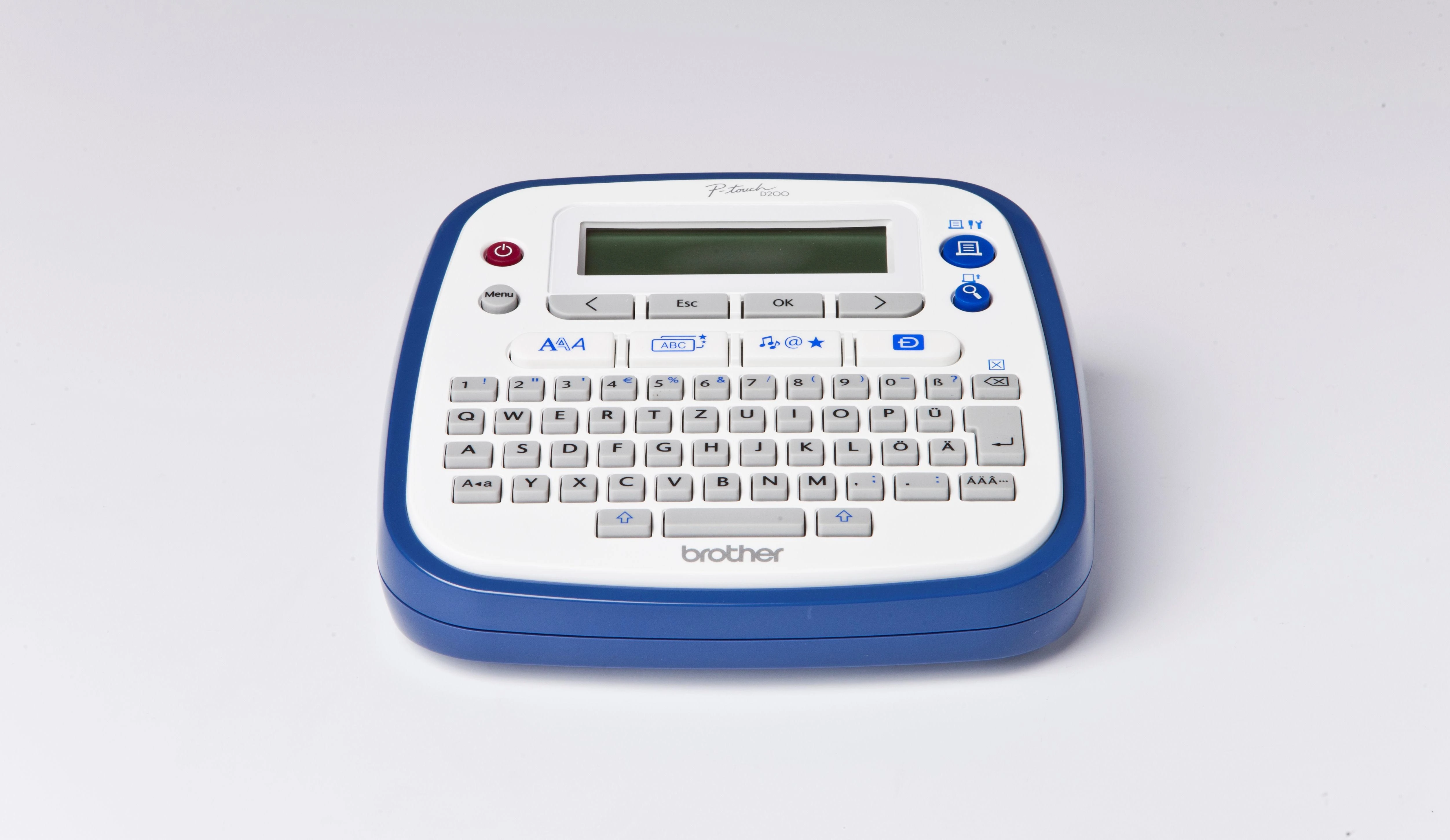 Brother P-touch D200WNVP etikečių spausdintuvas Perkėlimas terminiu būdu 180 x 180 DPI TZe QWERTY