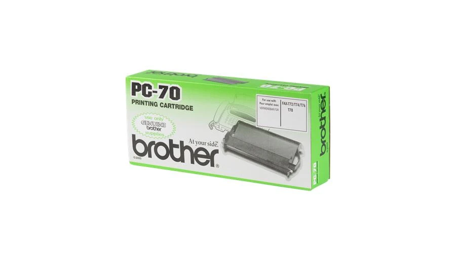 Brother PC-70 fakso reikmuo 140 puslapiai Juoda Fakso kasetė + juosta 1 vnt
