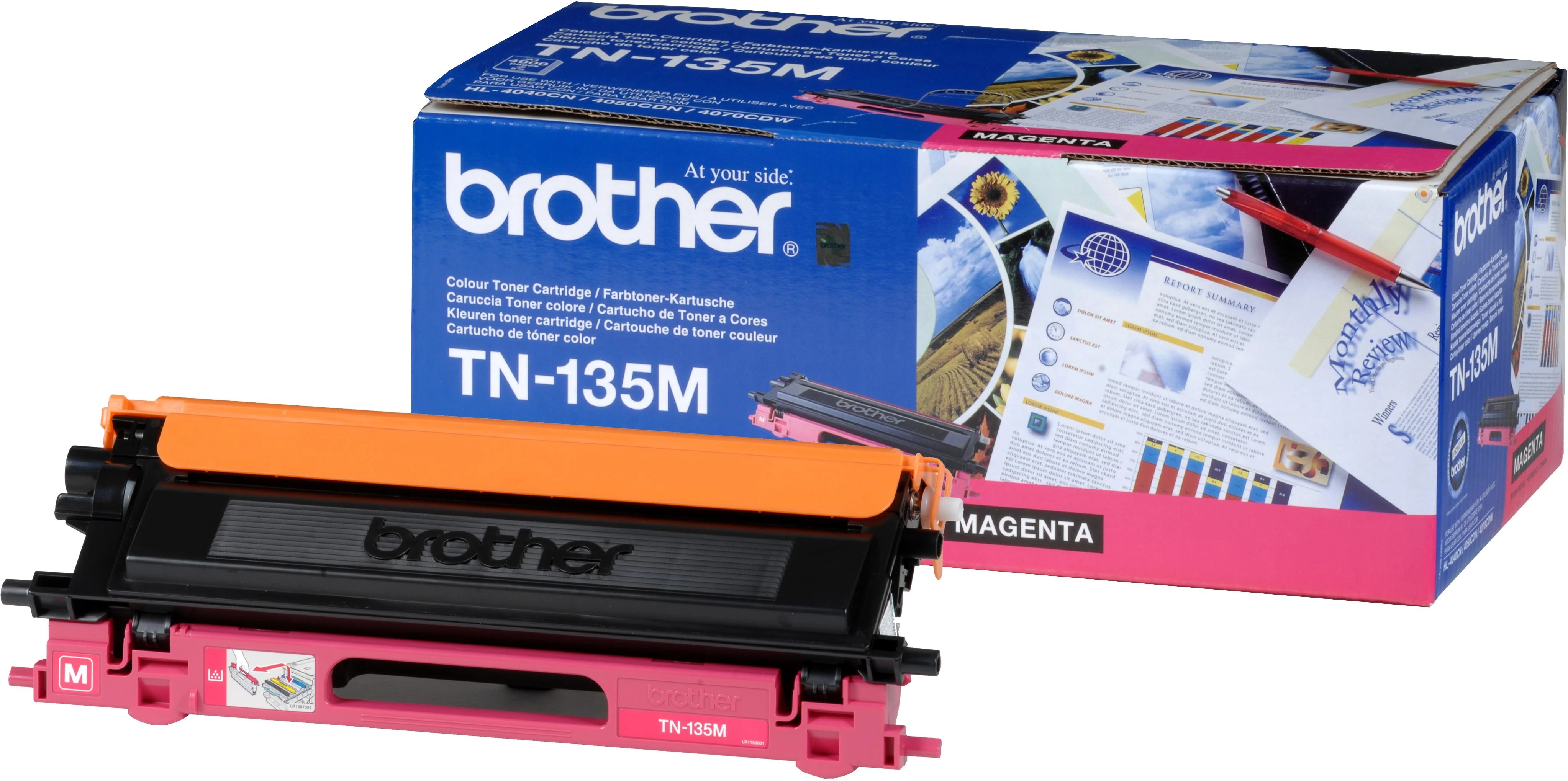 BROTHER TN-135M TONERIS MAGENTA 4000P
