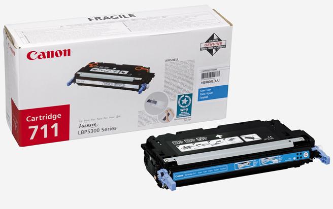Canon kasetė 711, žalsvai mėlyna