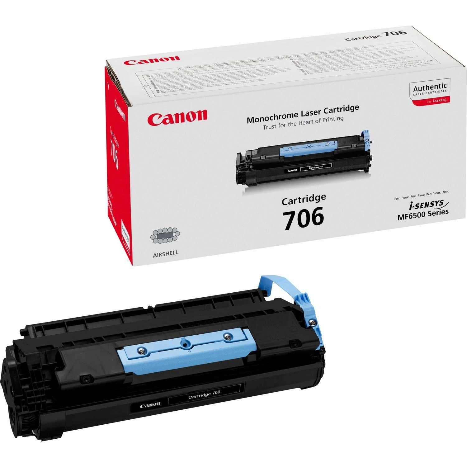 Canon 706 (0264B002) Lazerinė kasetė, Juoda