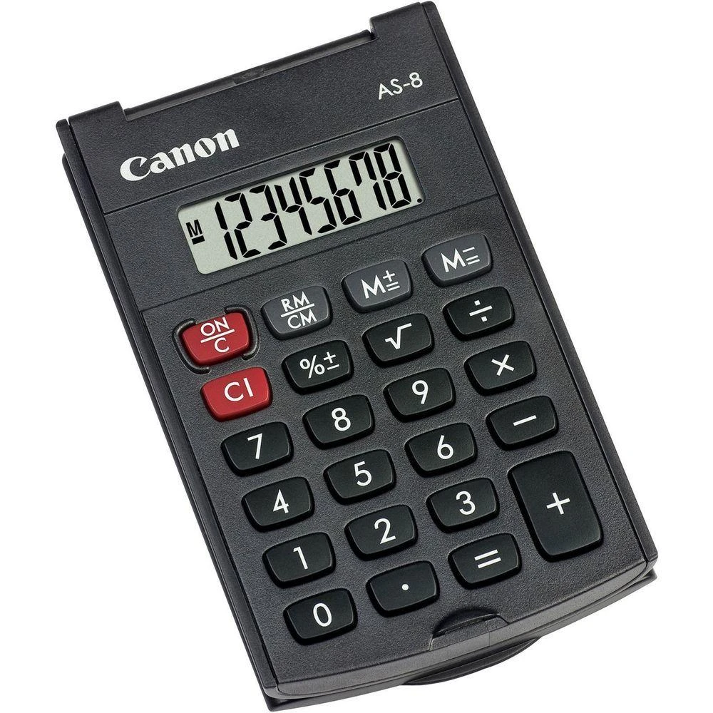 Canon AS-8 skaičiuotuvas Kišenė Skaičiuotuvo ekranas Pilka