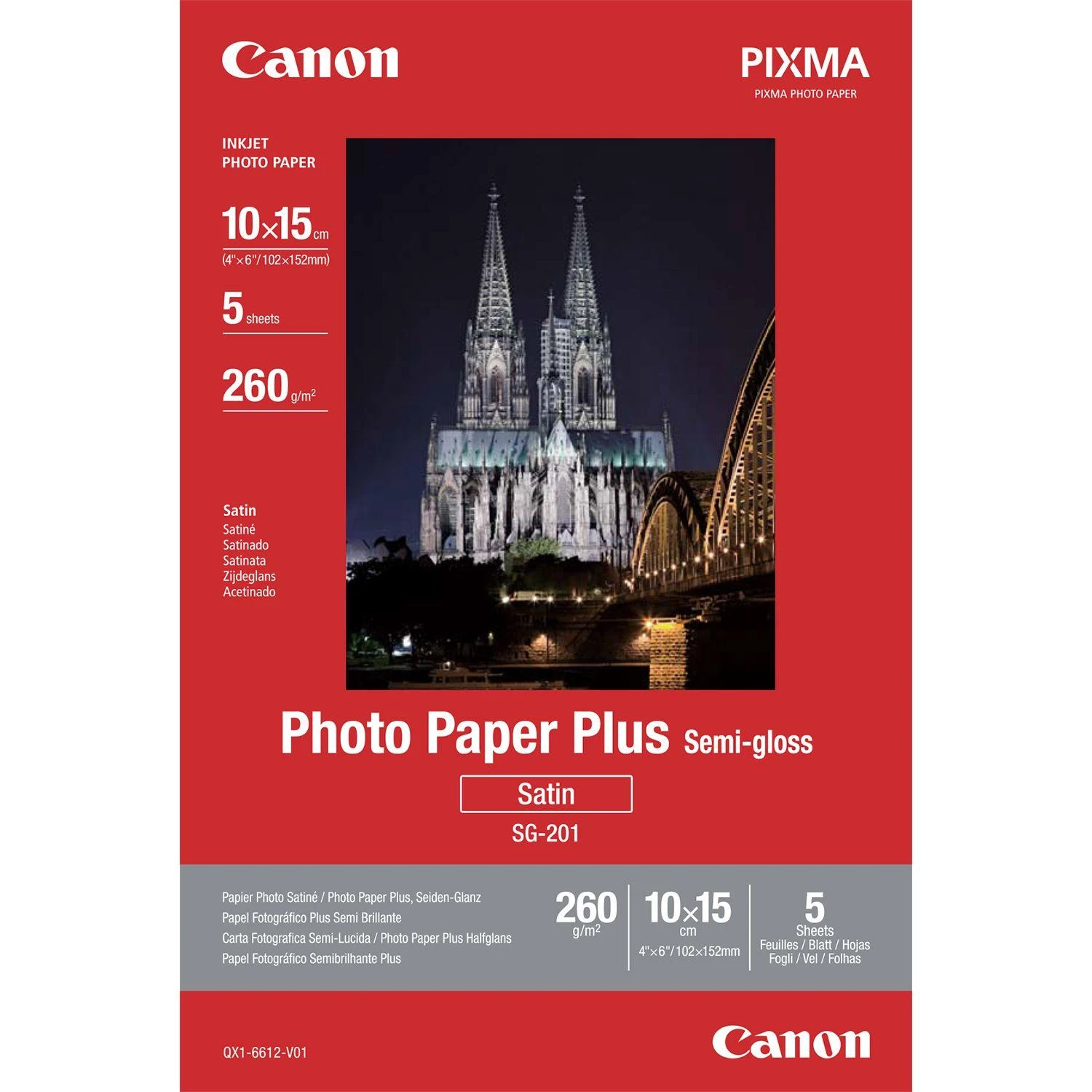 Canon Photo Paper Plus SG-201 fotopopierius