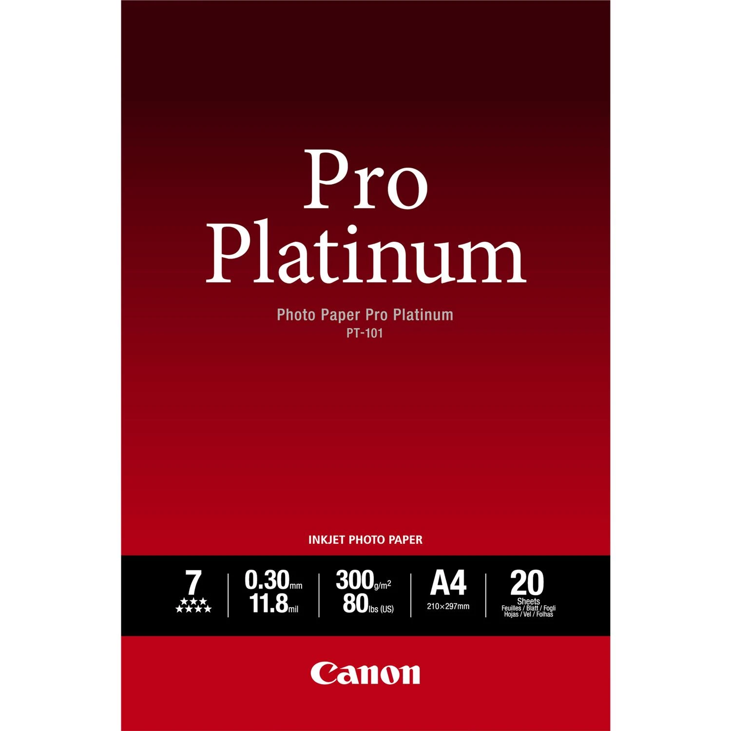 Canon PT-101 fotopopierius Balta Itin blizgus A2