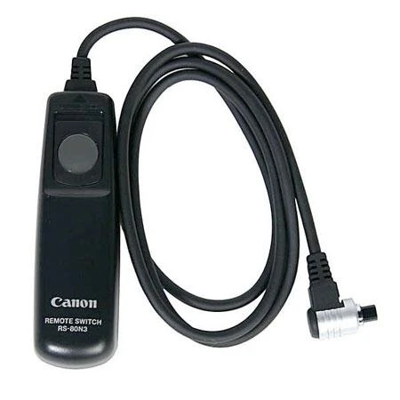 Canon RS-80N3 nuotolinio valdymo pultelis Vielinis Skaitmeninis fotoaparatas Spaudžiamieji mygtukai