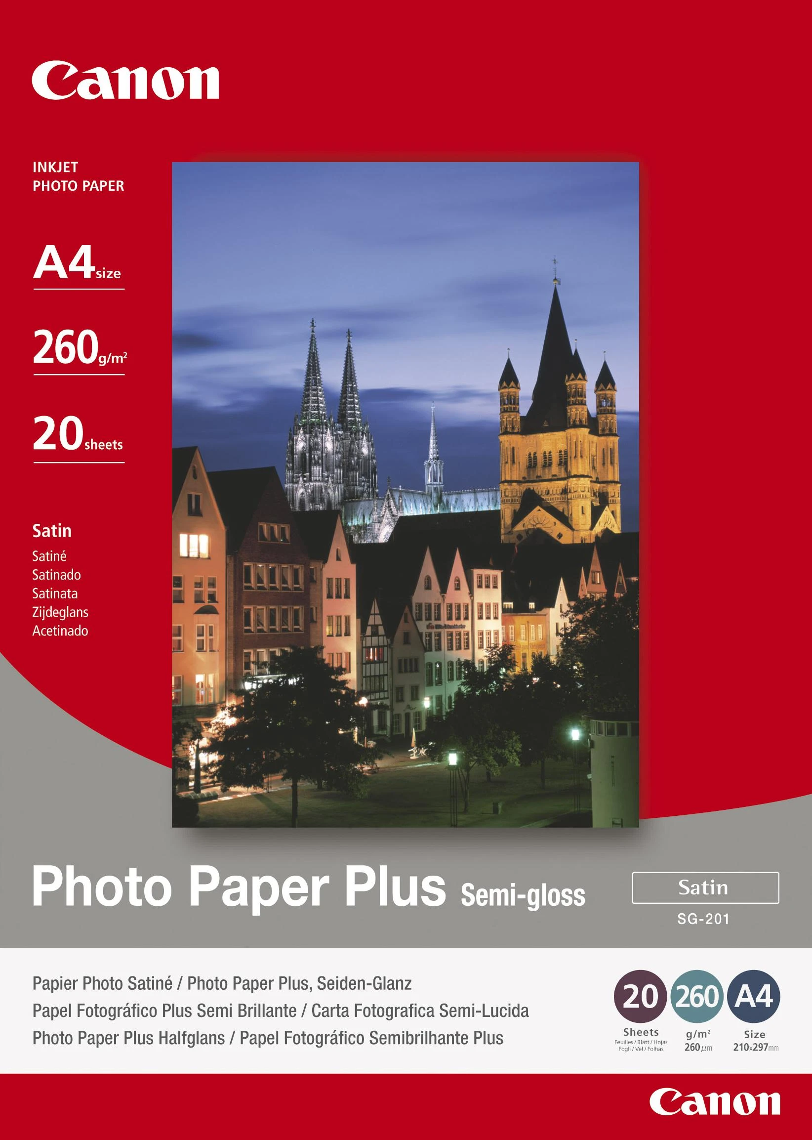 CANON SG-201 fotopopierius A4 20 puslapių pusiau blizgus