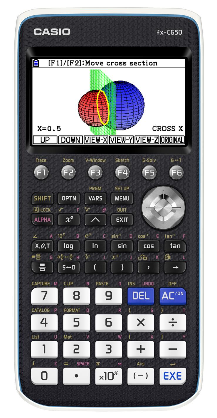 Casio FX-CG50 skaičiuotuvas Kišenė Grafikų skaičiuotuvas Juoda