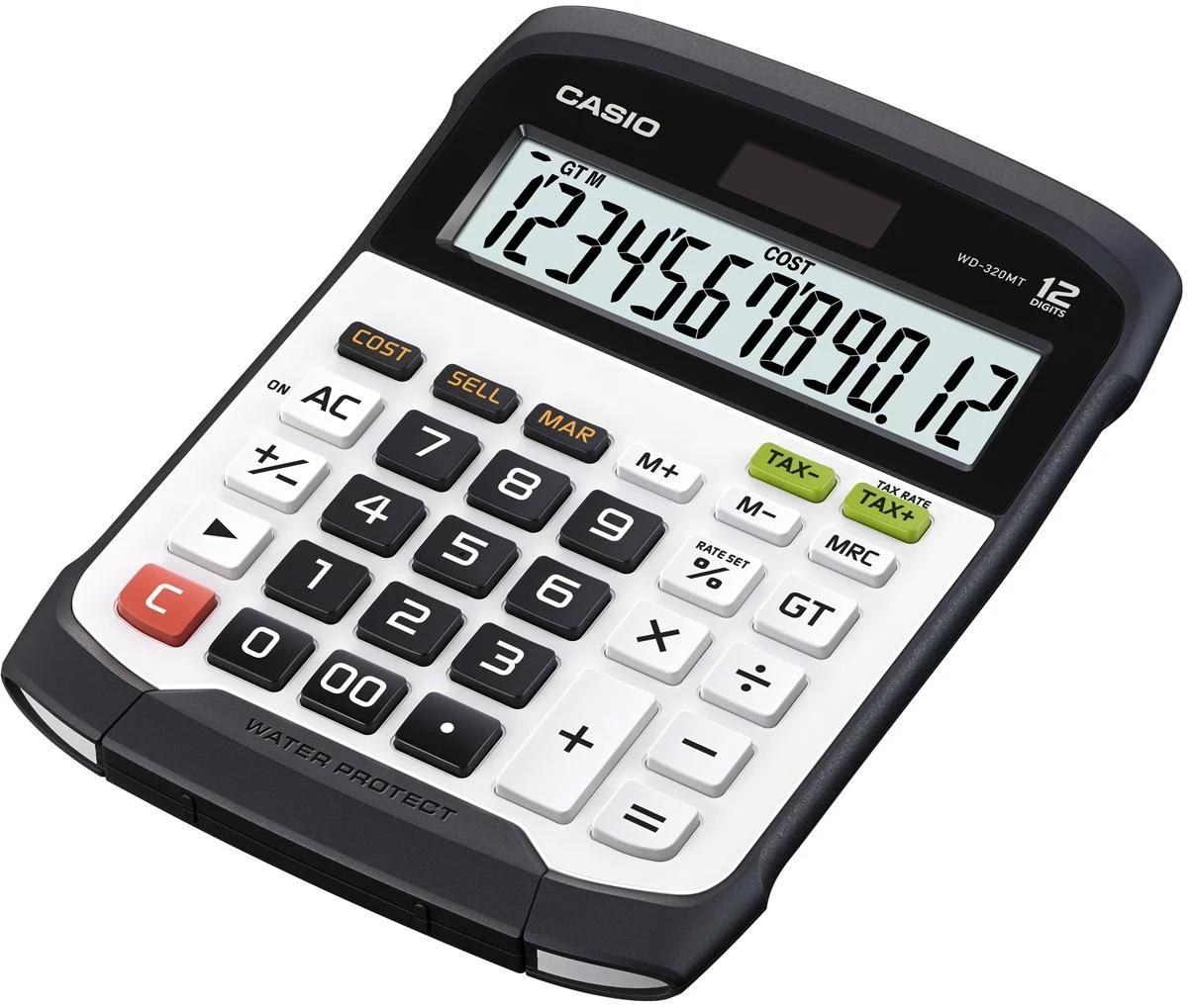 Casio WD-320MT skaičiuotuvas Desktopas Finansų skaičiuotuvas Juoda, Balta