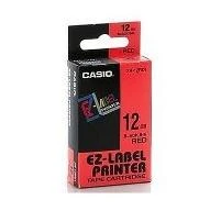 Casio XR-12RD1 etiketė spausdinimui Juoda, Raudona