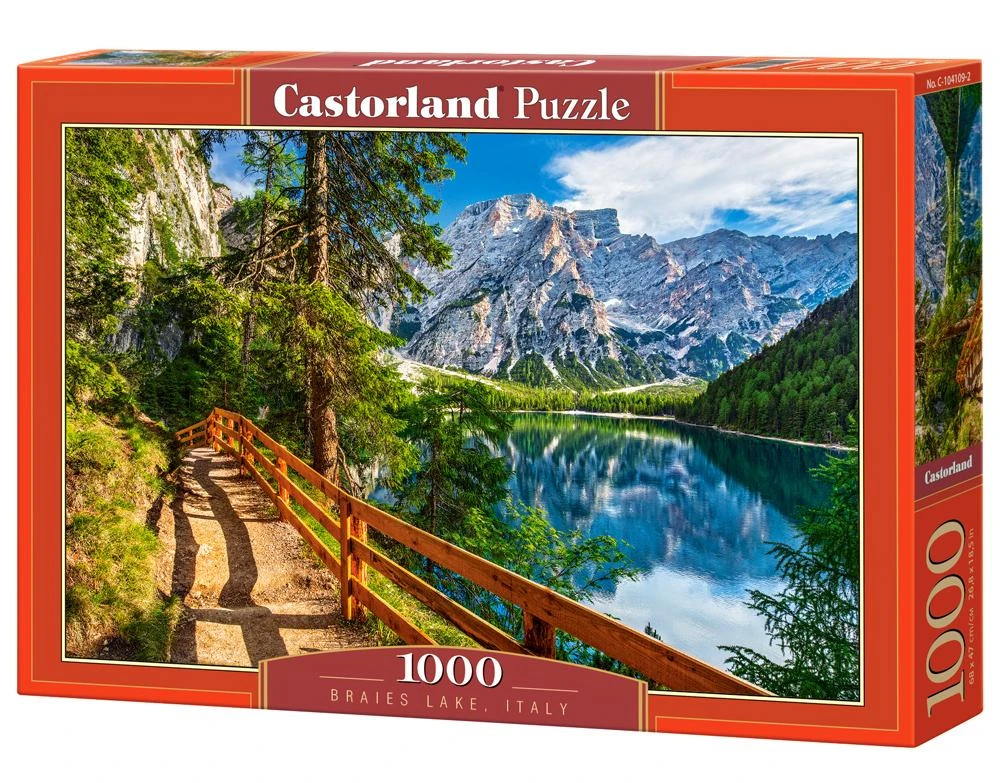 Castorland Dėlionė 1000 vnt. - Braies ežeras, Italija aprašymas - Prekės nuotrauka