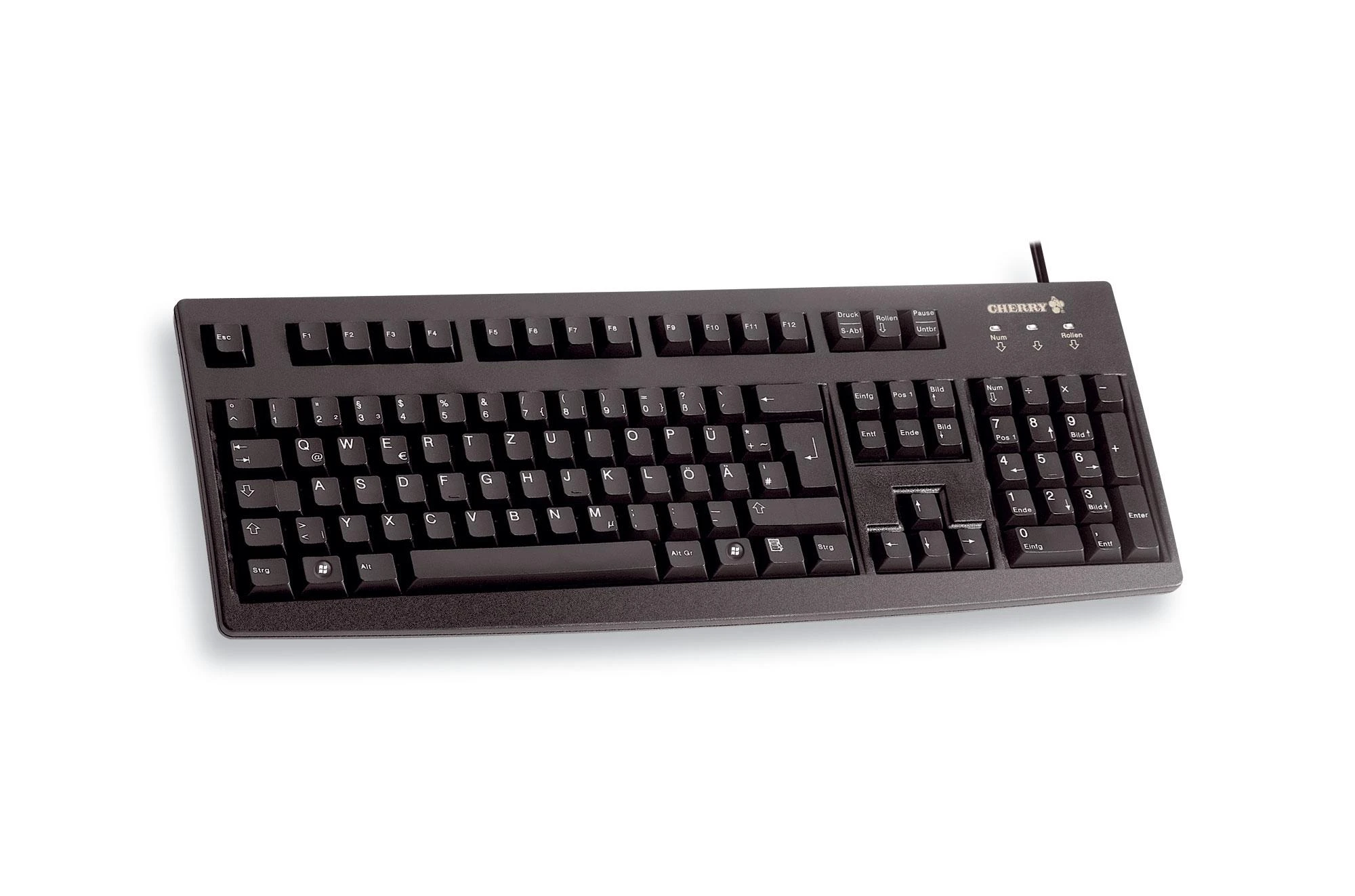 CHERRY G83-6105 klaviatūra USB QWERTZ Vokiečių Juoda