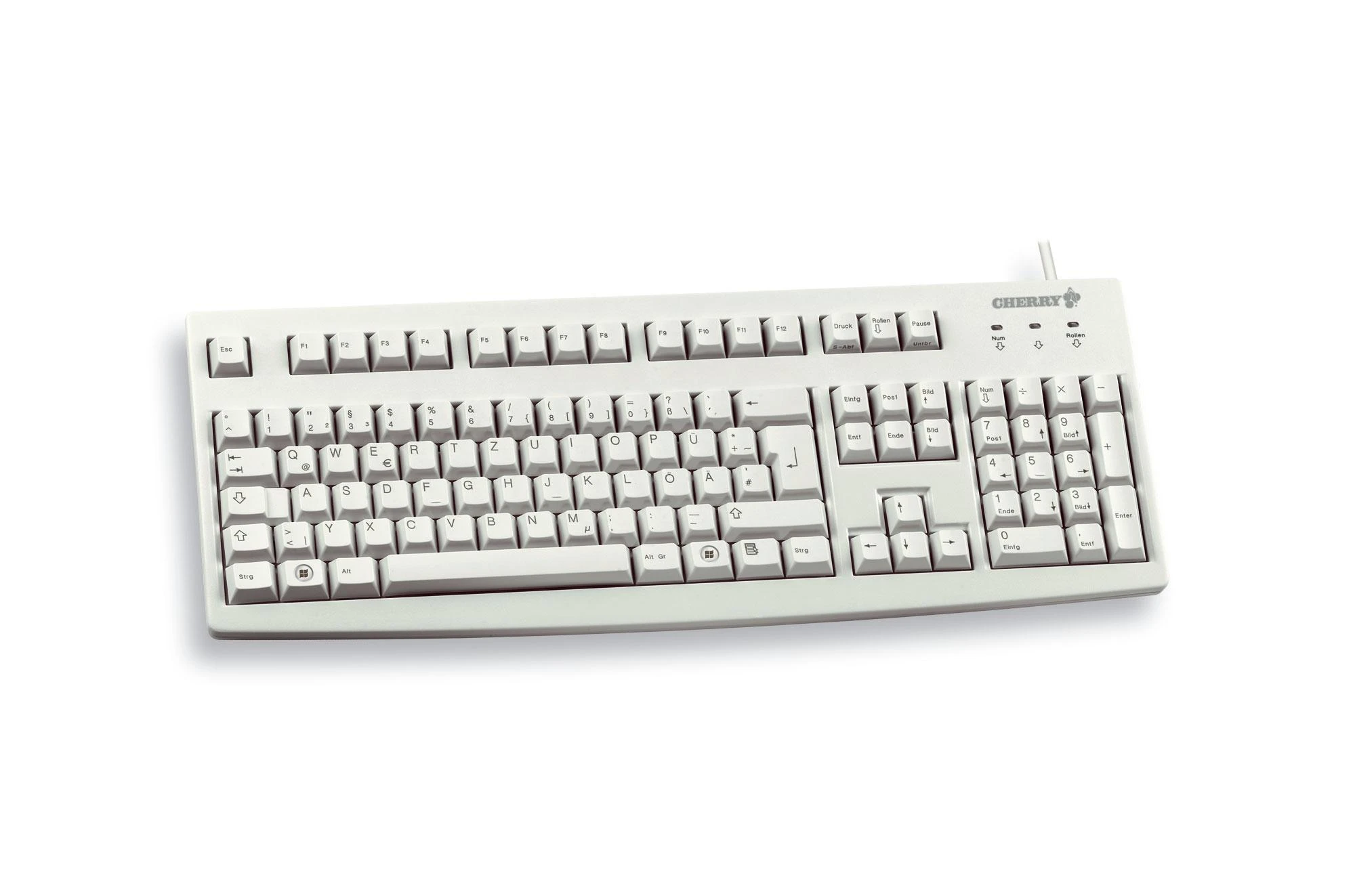 CHERRY G83-6105 klaviatūra USB QWERTZ Vokiečių Pilka