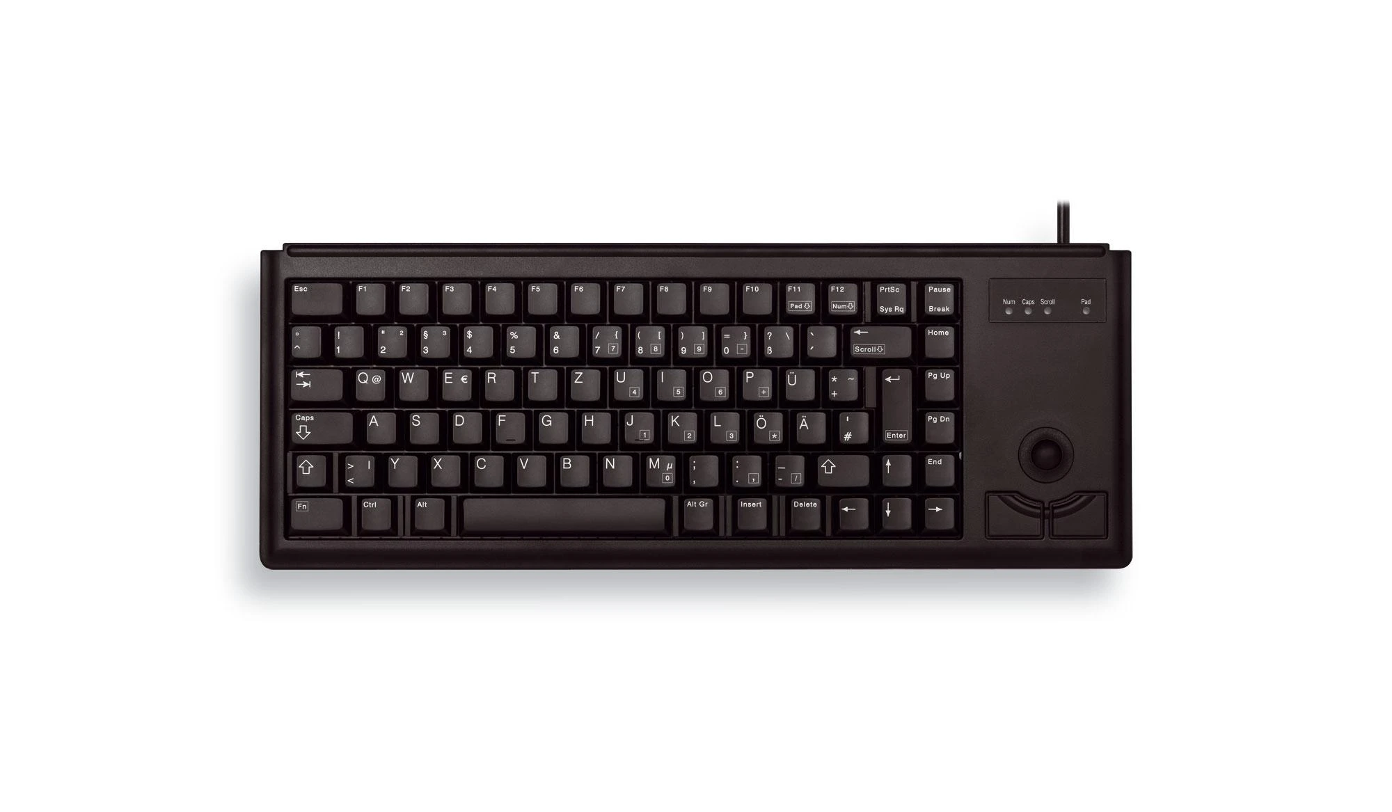 CHERRY G84-4400 klaviatūra USB QWERTZ Vokiečių Juoda